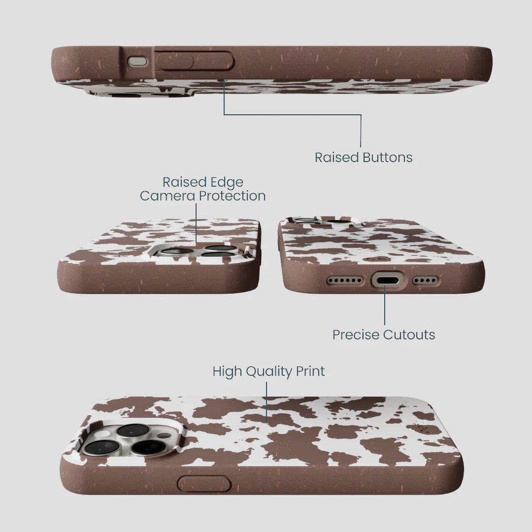 Chocolate Brown Cow Couture iPhone 14 Pro Max Case - Image 3