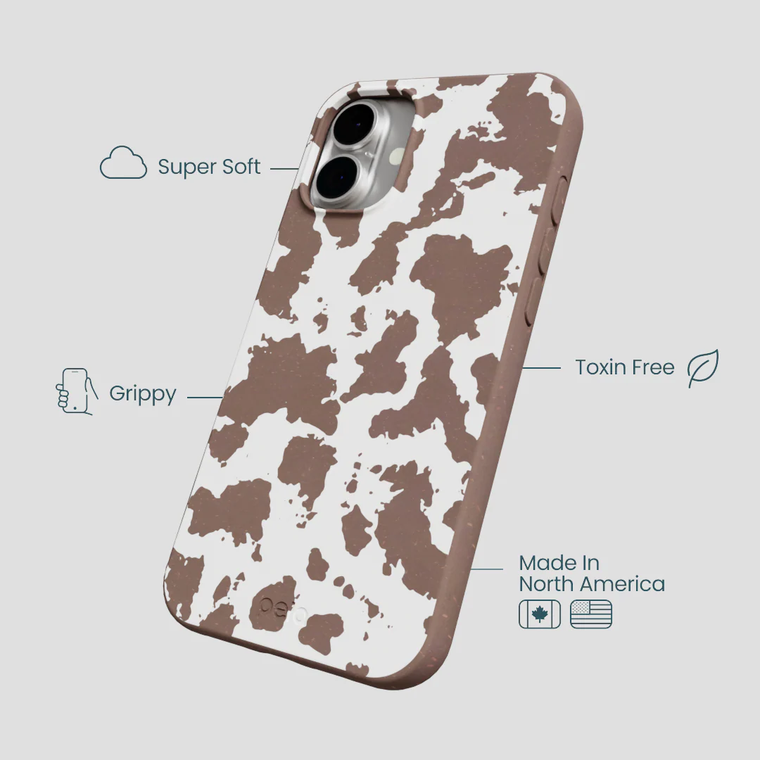 Chocolate Brown Cow Couture iPhone 16 Plus Case - Image 4