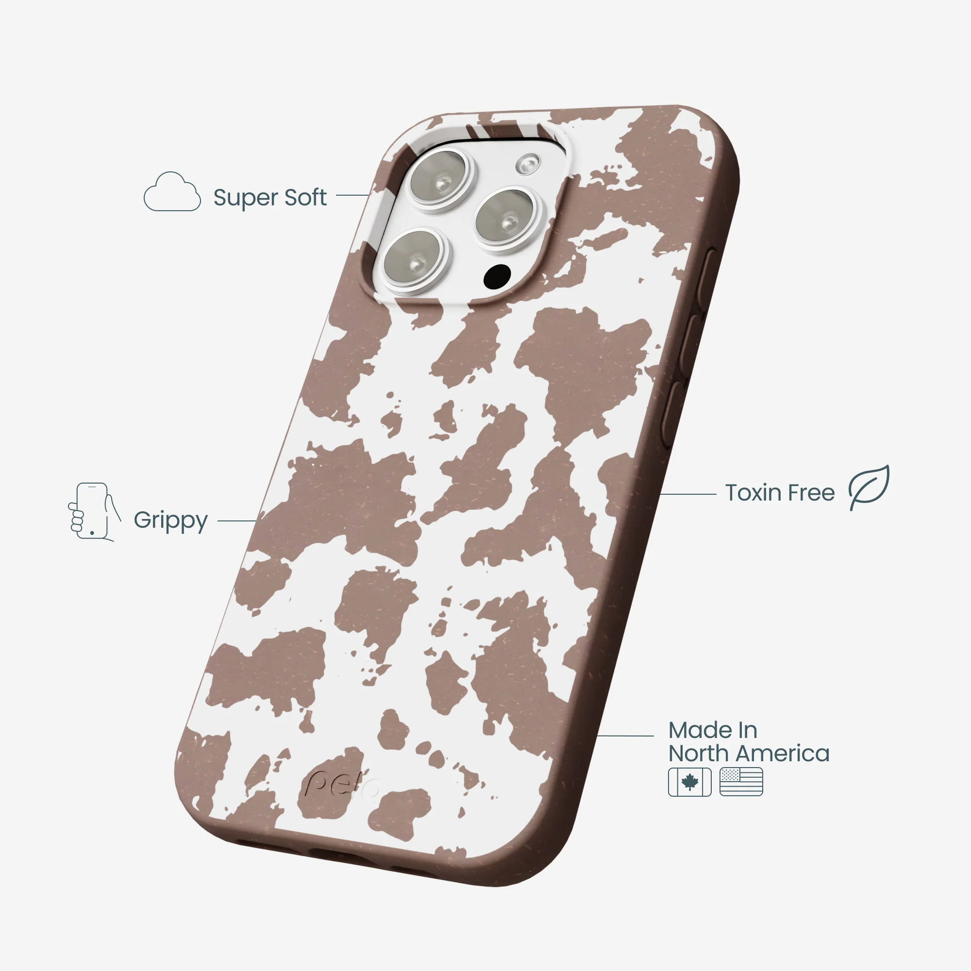 Chocolate Brown Cow Couture iPhone 16 Pro Max Case - Image 4