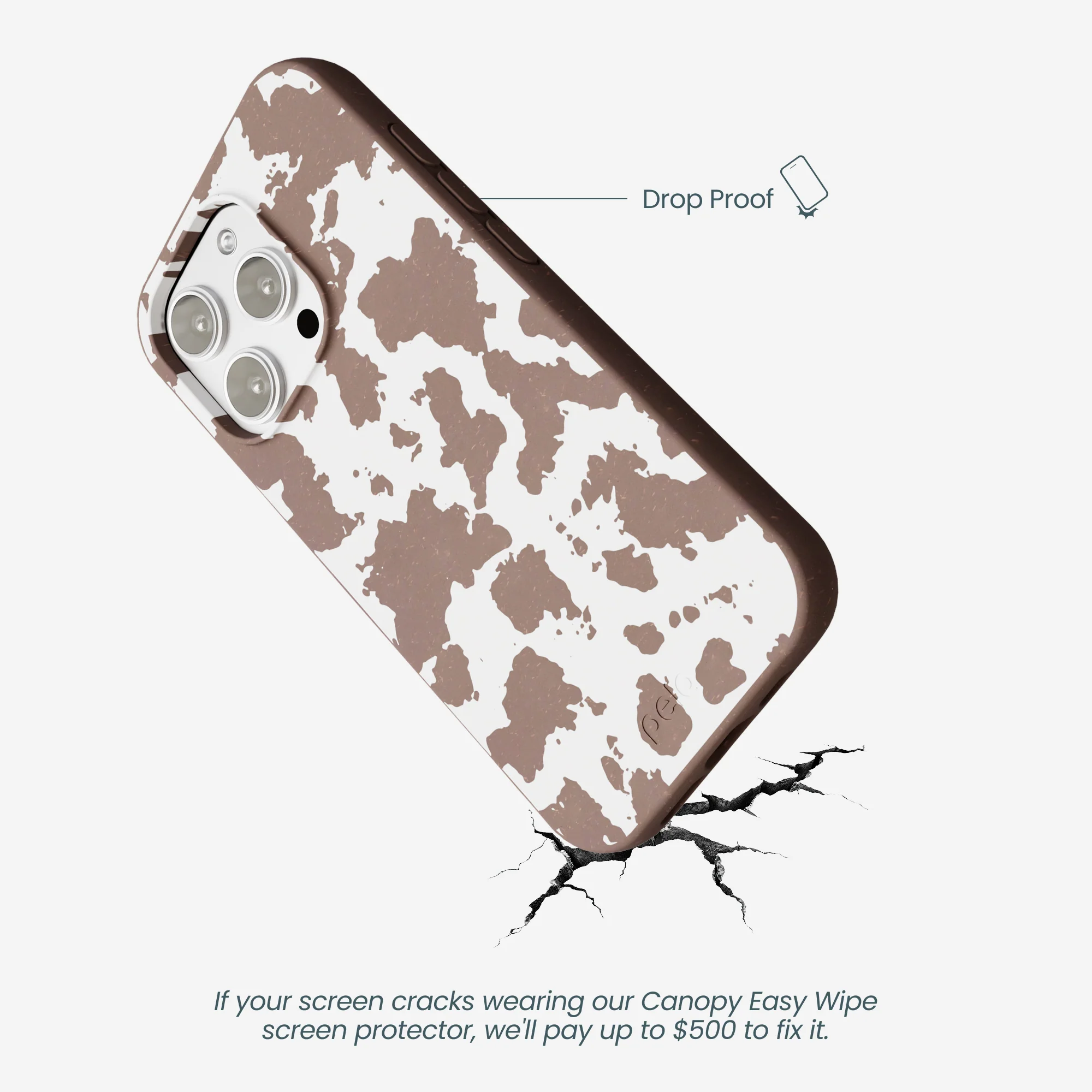 Chocolate Brown Cow Couture iPhone 16 Pro Max Case - Image 5
