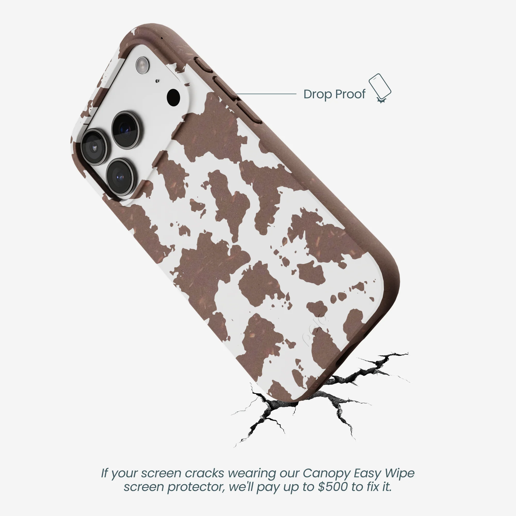 Chocolate Brown Cow Couture iPhone 17 Pro Case - Image 5