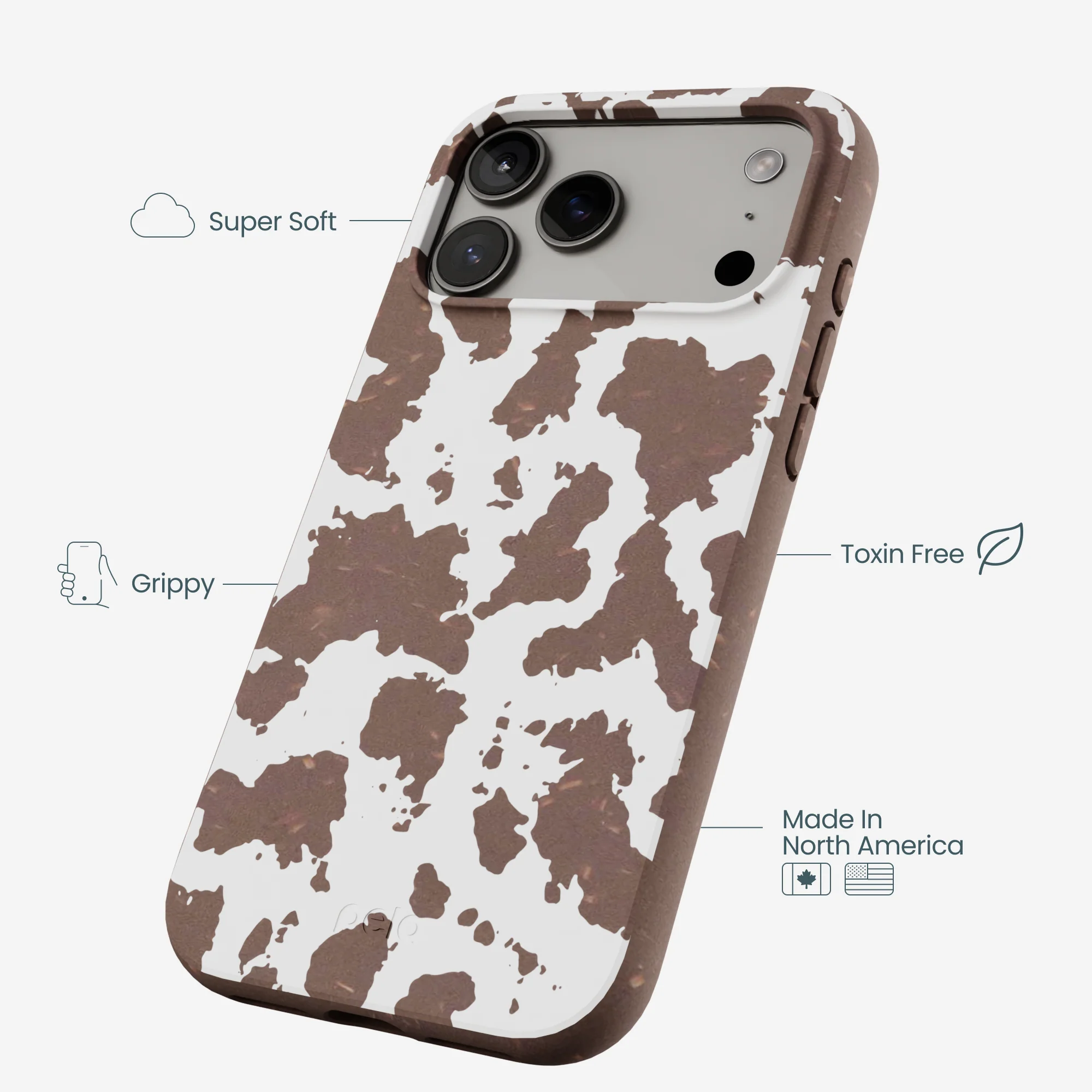 Chocolate Brown Cow Couture iPhone 17 Pro Max Case - Image 4