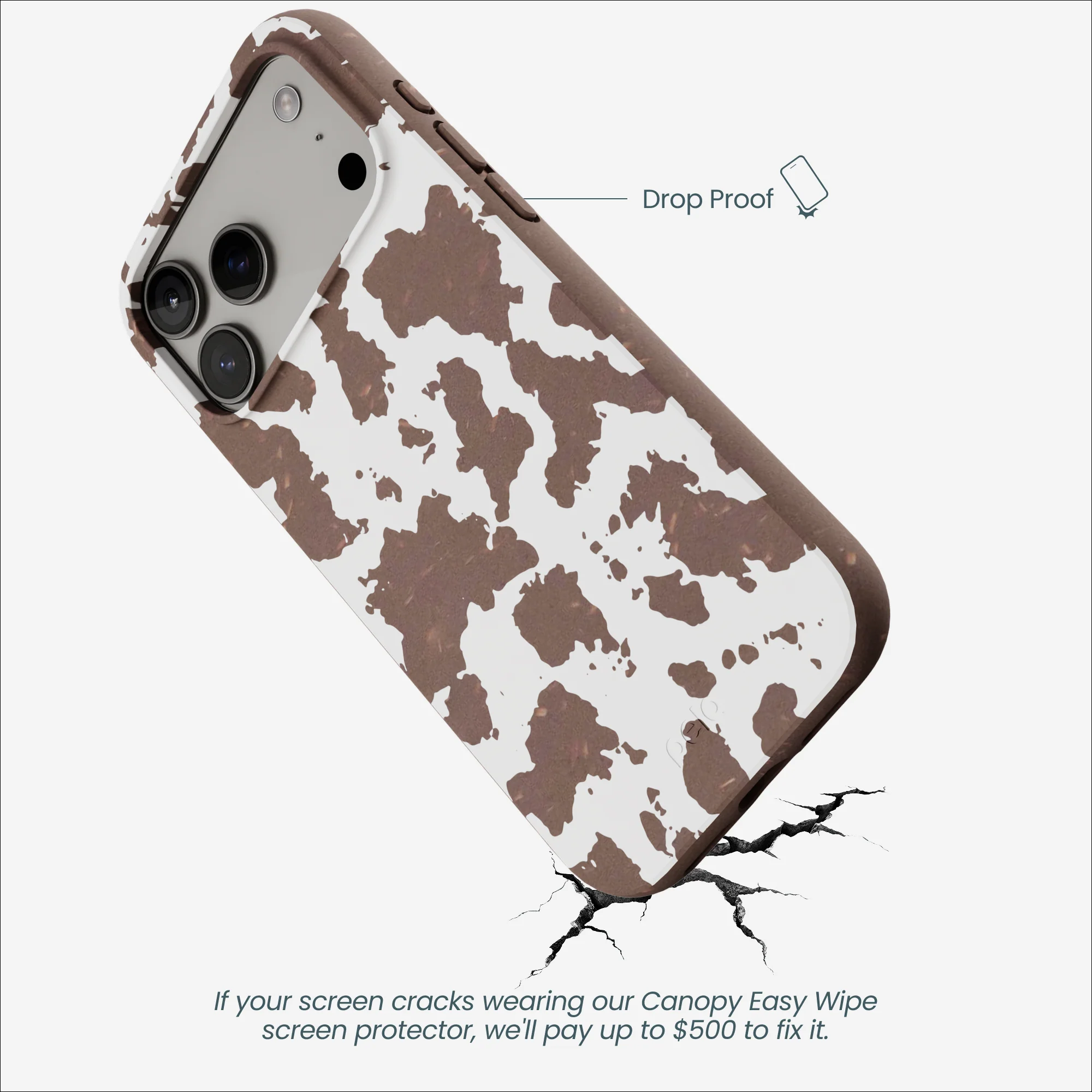 Chocolate Brown Cow Couture iPhone 17 Pro Max Case - Image 5