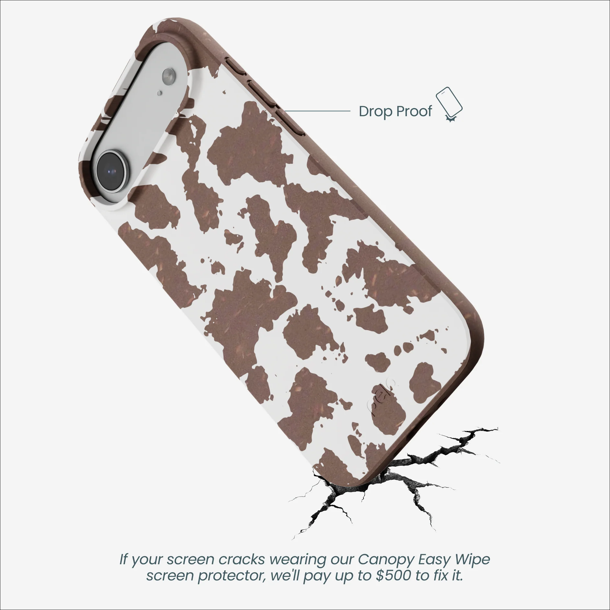 Chocolate Brown Cow Couture iPhone Air Case - Image 5