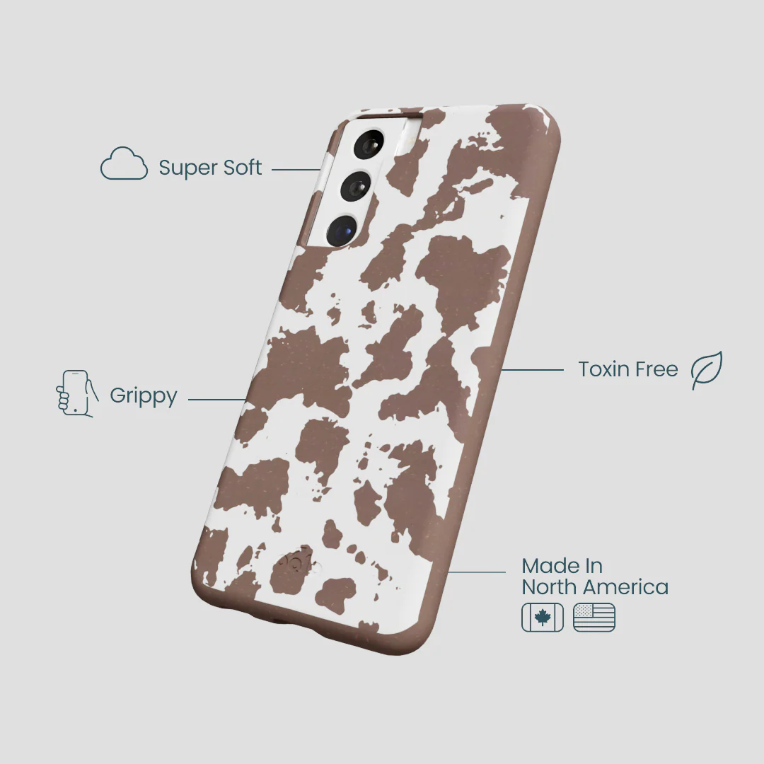 Chocolate Brown Cow Couture Samsung Galaxy S22 Case - Image 4