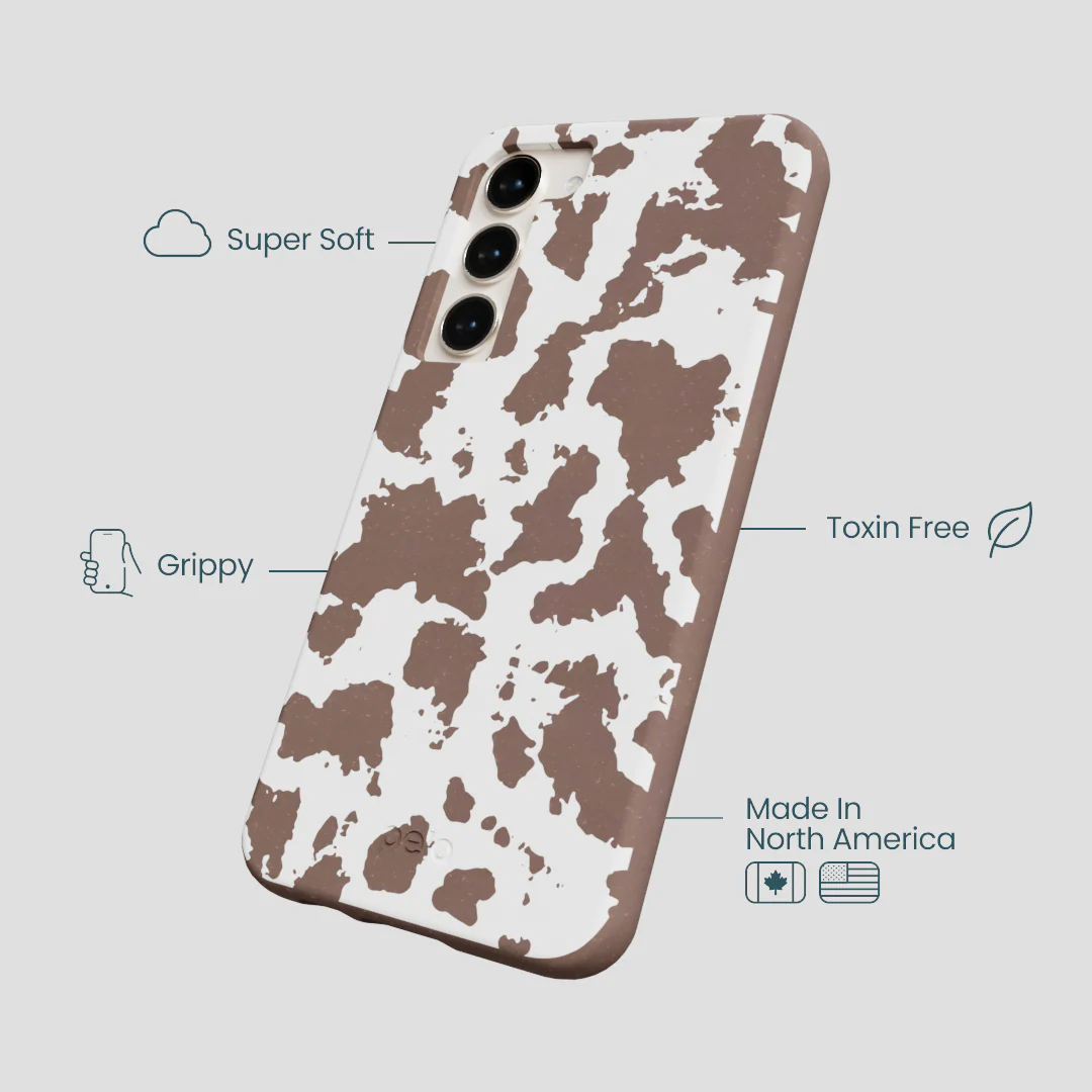 Chocolate Brown Cow Couture Samsung Galaxy S23+(Plus) Case - Image 4