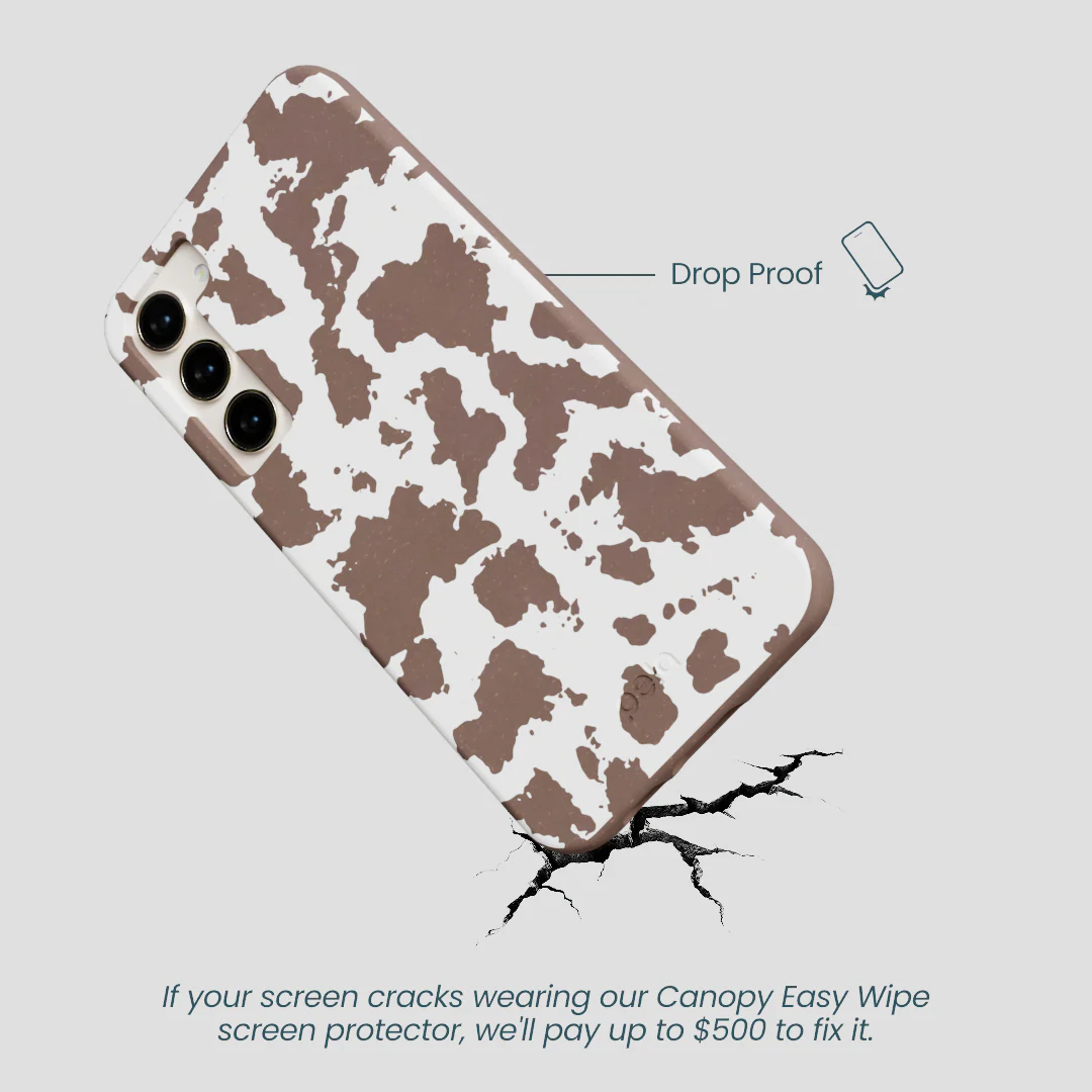 Chocolate Brown Cow Couture Samsung Galaxy S23+(Plus) Case - Image 5