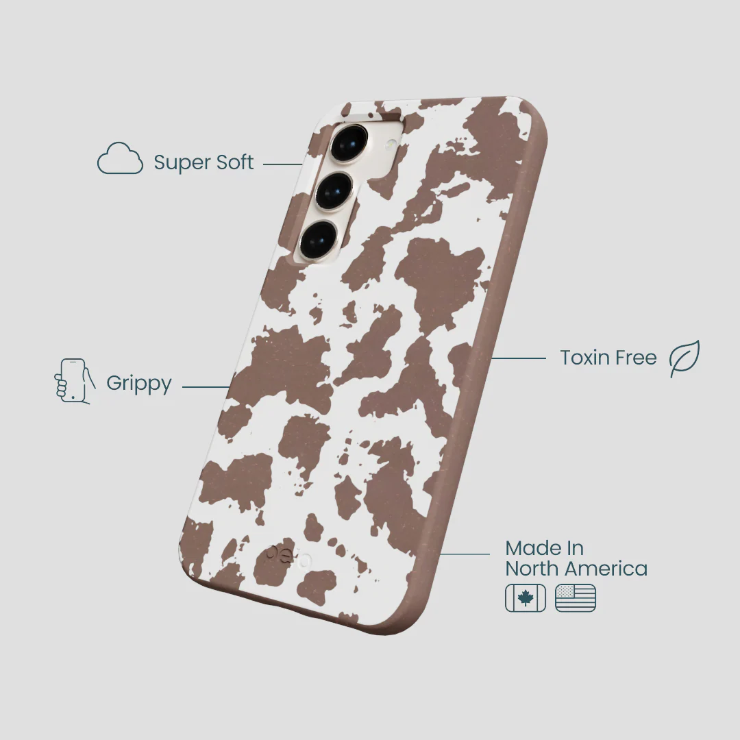 Chocolate Brown Cow Couture Samsung Galaxy S24 Case - Image 4