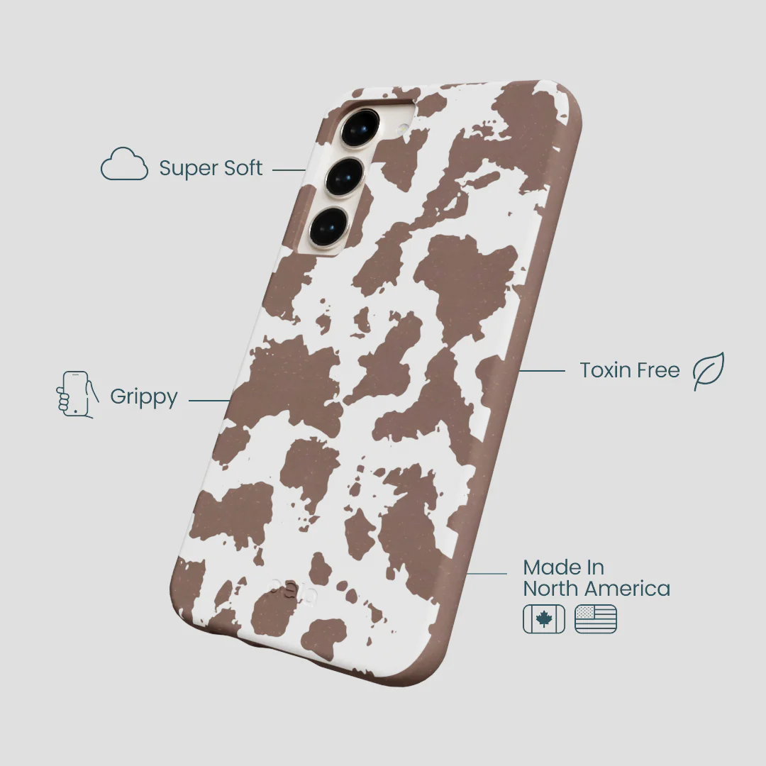 Chocolate Brown Cow Couture Samsung Galaxy S24+(Plus) Case - Image 4