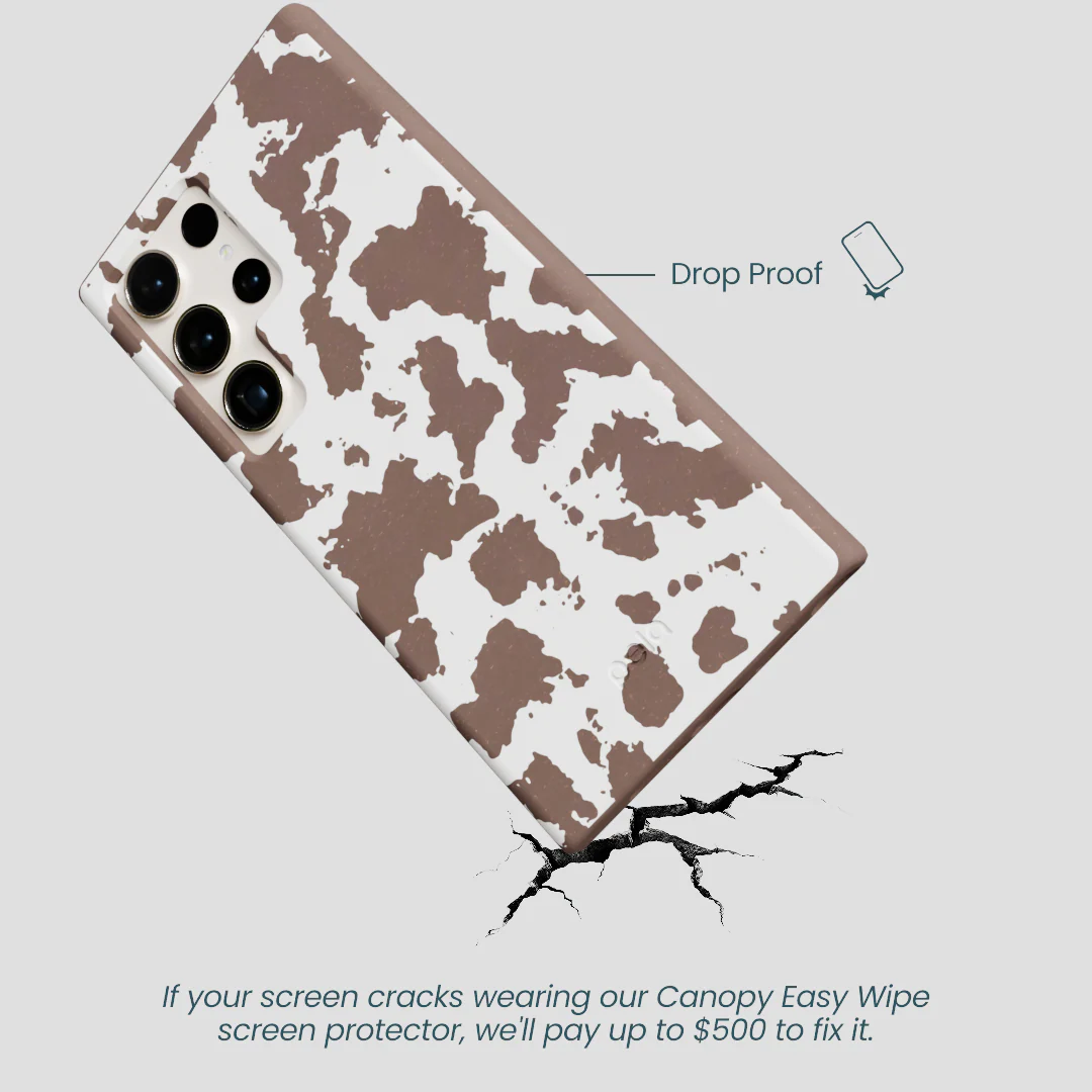 Chocolate Brown Cow Couture Samsung Galaxy S24 Ultra Case - Image 5