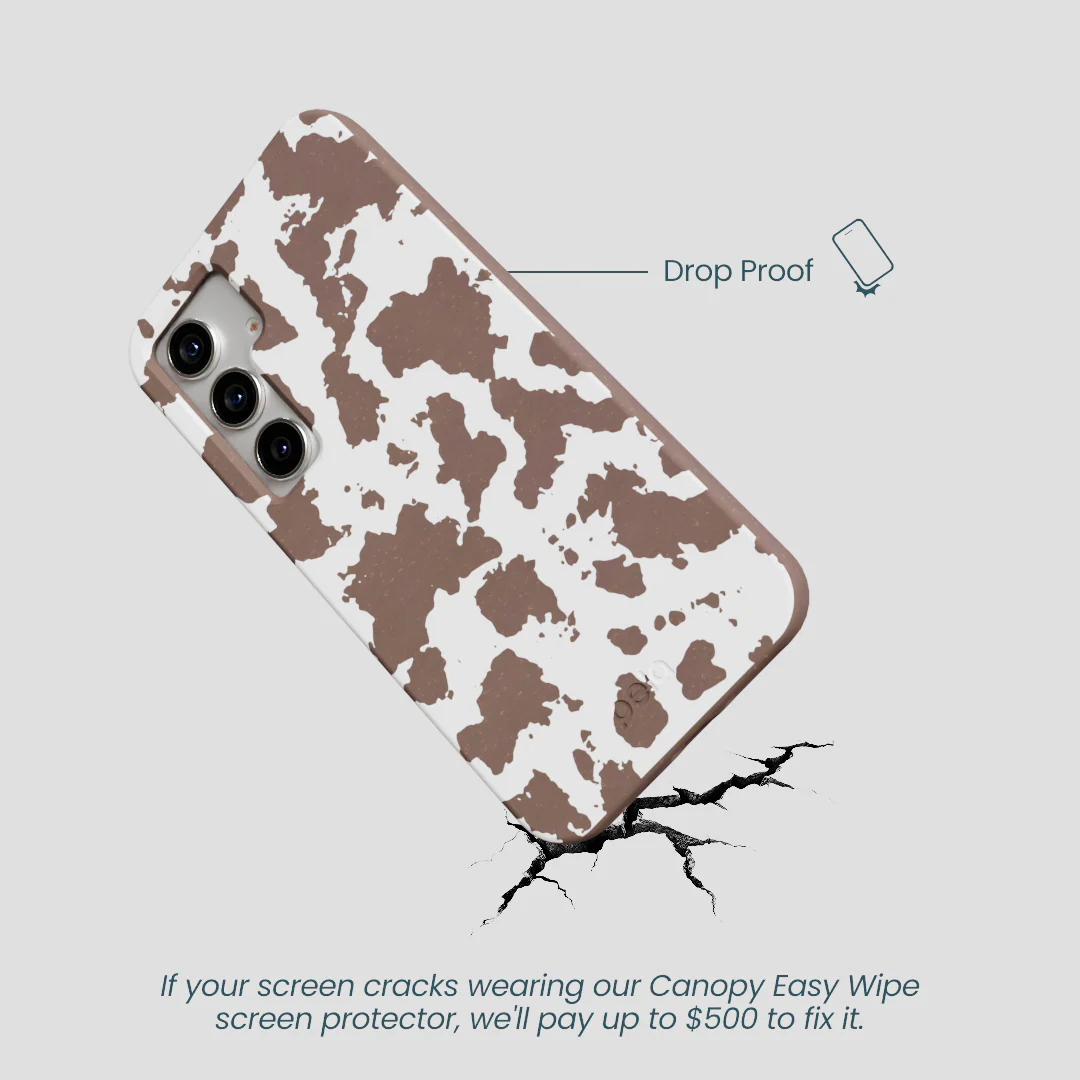 Chocolate Brown Cow Couture Samsung Galaxy S25 Case - Image 5