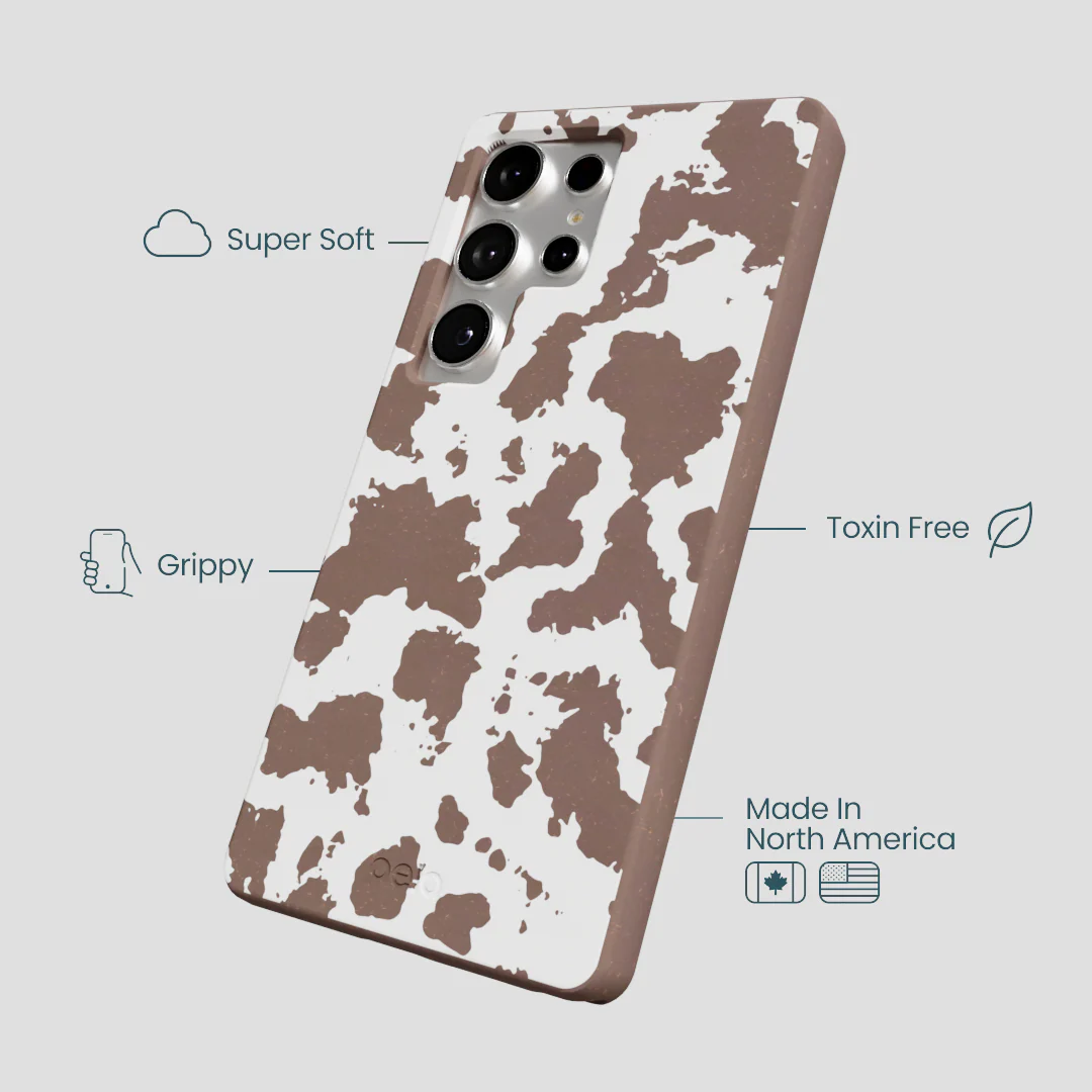 Chocolate Brown Cow Couture Samsung Galaxy S25 Ultra Case - Image 4