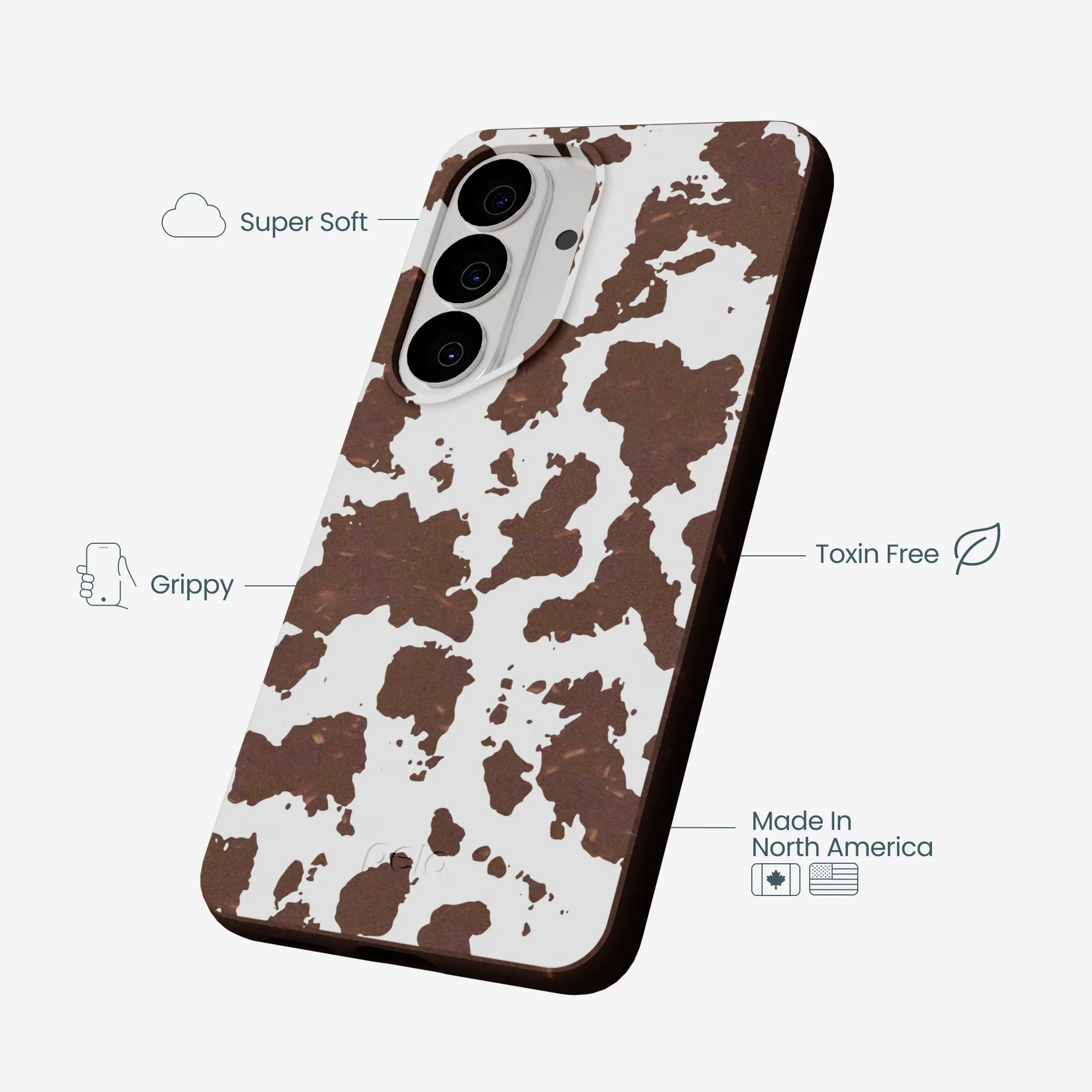 Chocolate Brown Cow Couture Samsung Galaxy S26 Case - Image 4