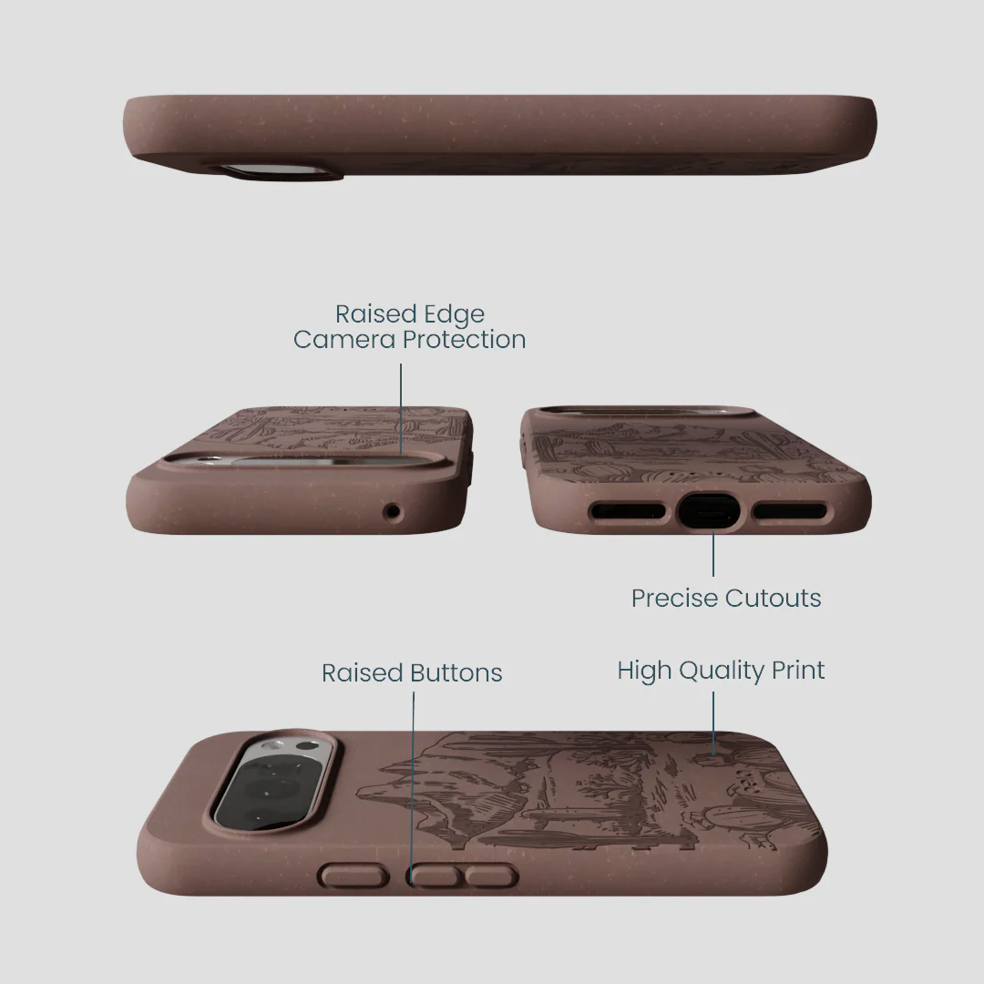 Chocolate Brown Desert Run Google Pixel 10/10 Pro Case - Image 3