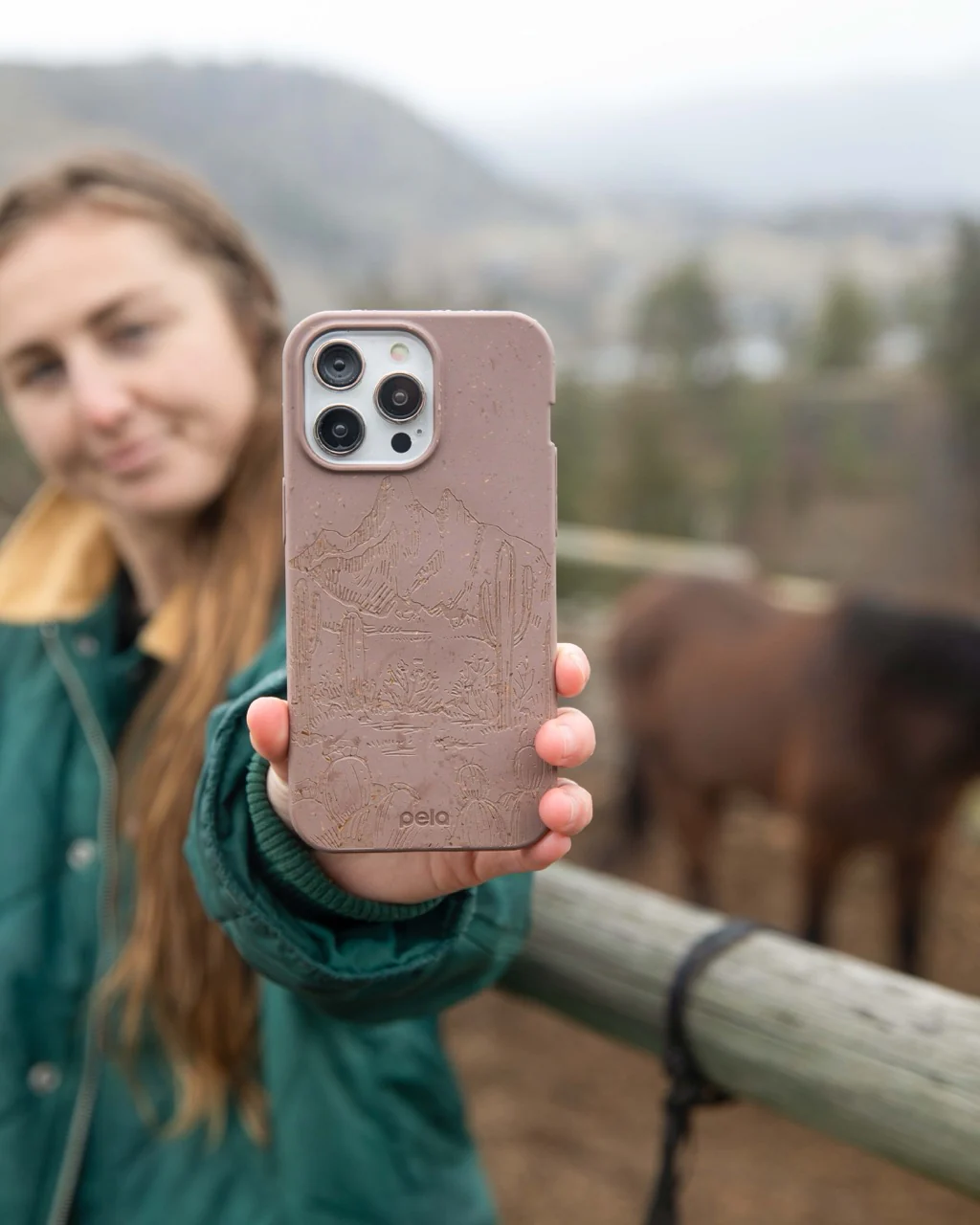 Chocolate Brown Desert Run Google Pixel 8 Case - Image 2