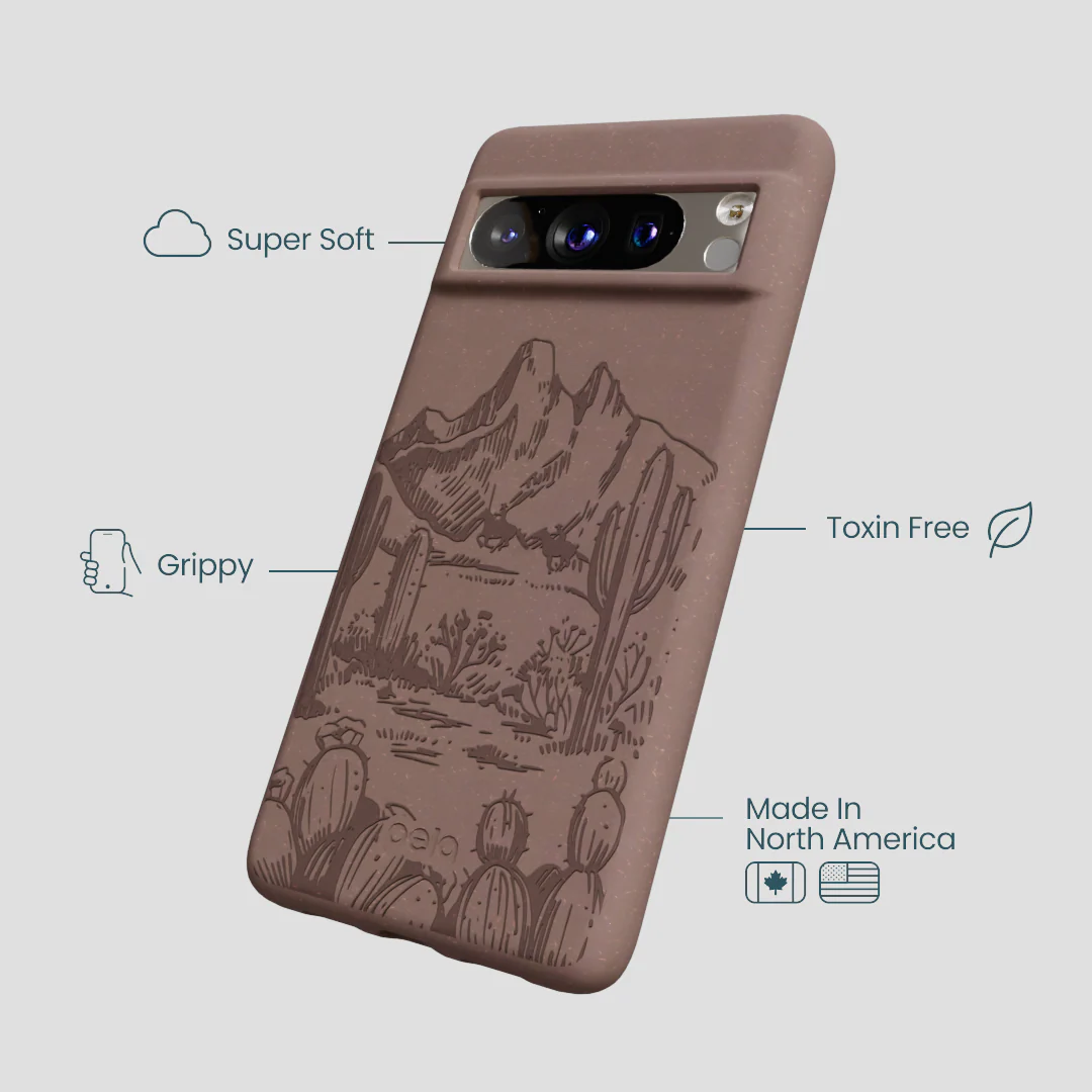 Chocolate Brown Desert Run Google Pixel 8 Pro Case - Image 4