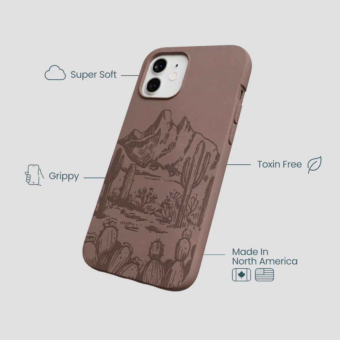 Chocolate Brown Desert Run iPhone 12/ iPhone 12 Pro Case - Image 4
