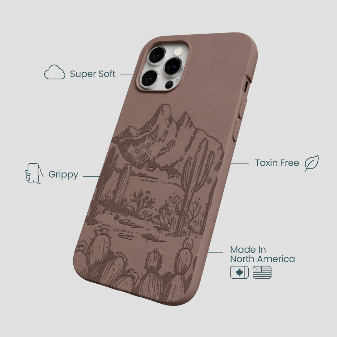 Chocolate Brown Desert Run iPhone 12 Pro Max Case - Image 4