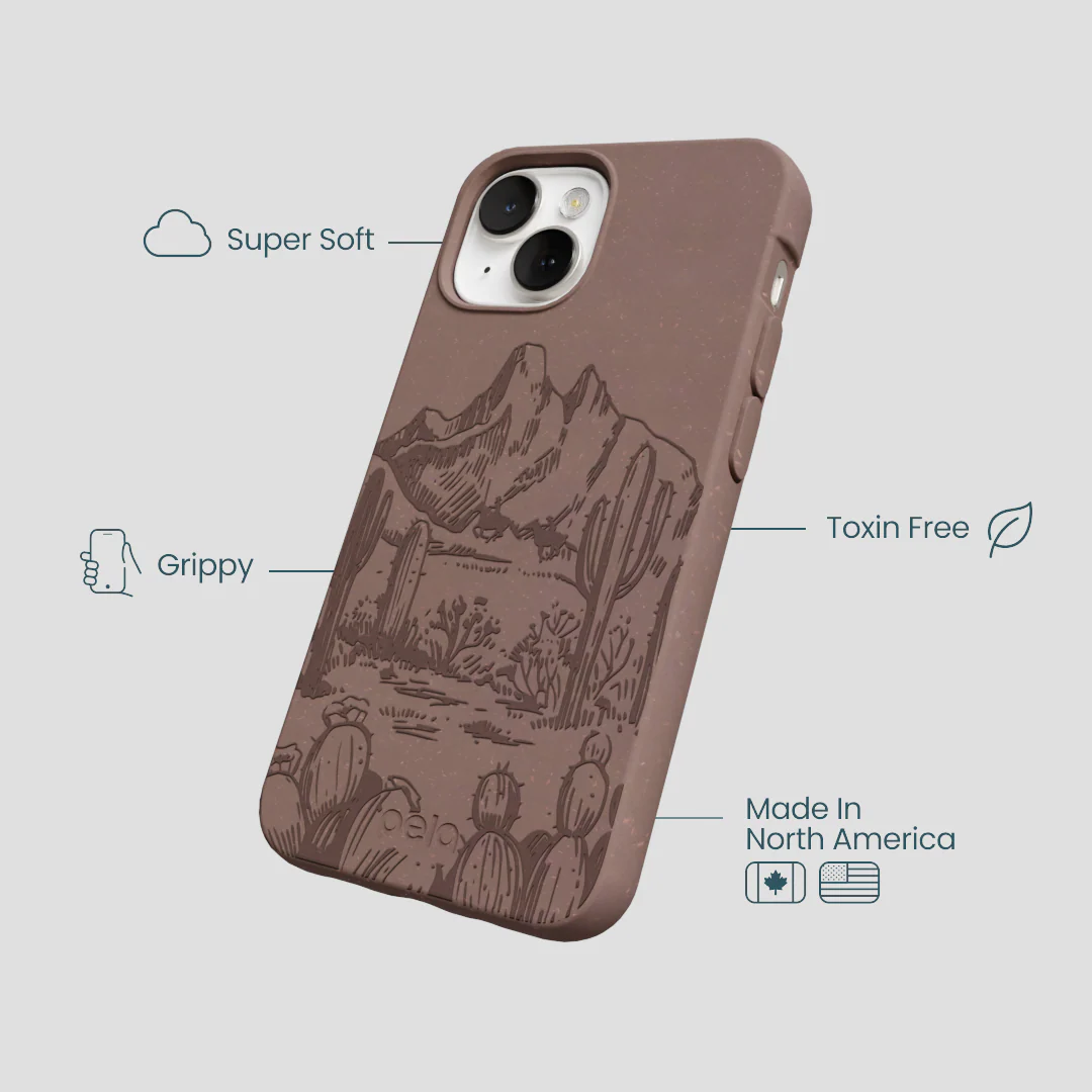 Chocolate Brown Desert Run iPhone 13 Case - Image 4