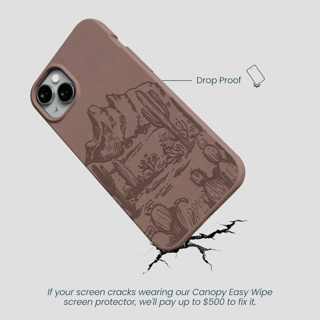 Chocolate Brown Desert Run iPhone 14 Plus Case - Image 5
