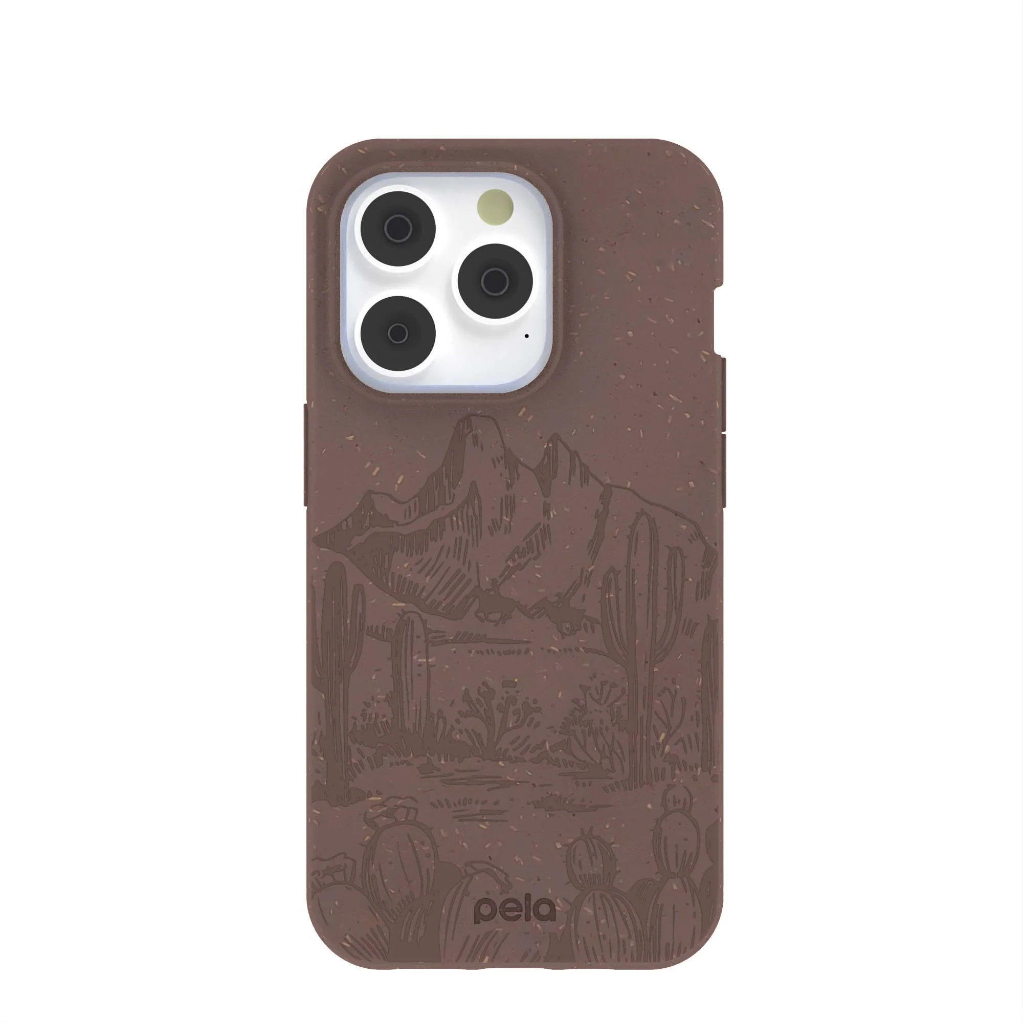 Chocolate Brown Desert Run iPhone 14 Pro Case
