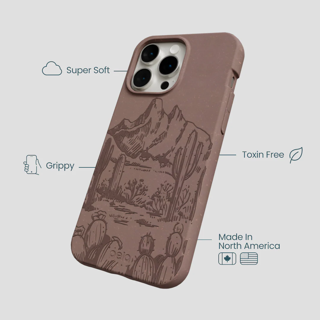 Chocolate Brown Desert Run iPhone 14 Pro Max Case - Image 4