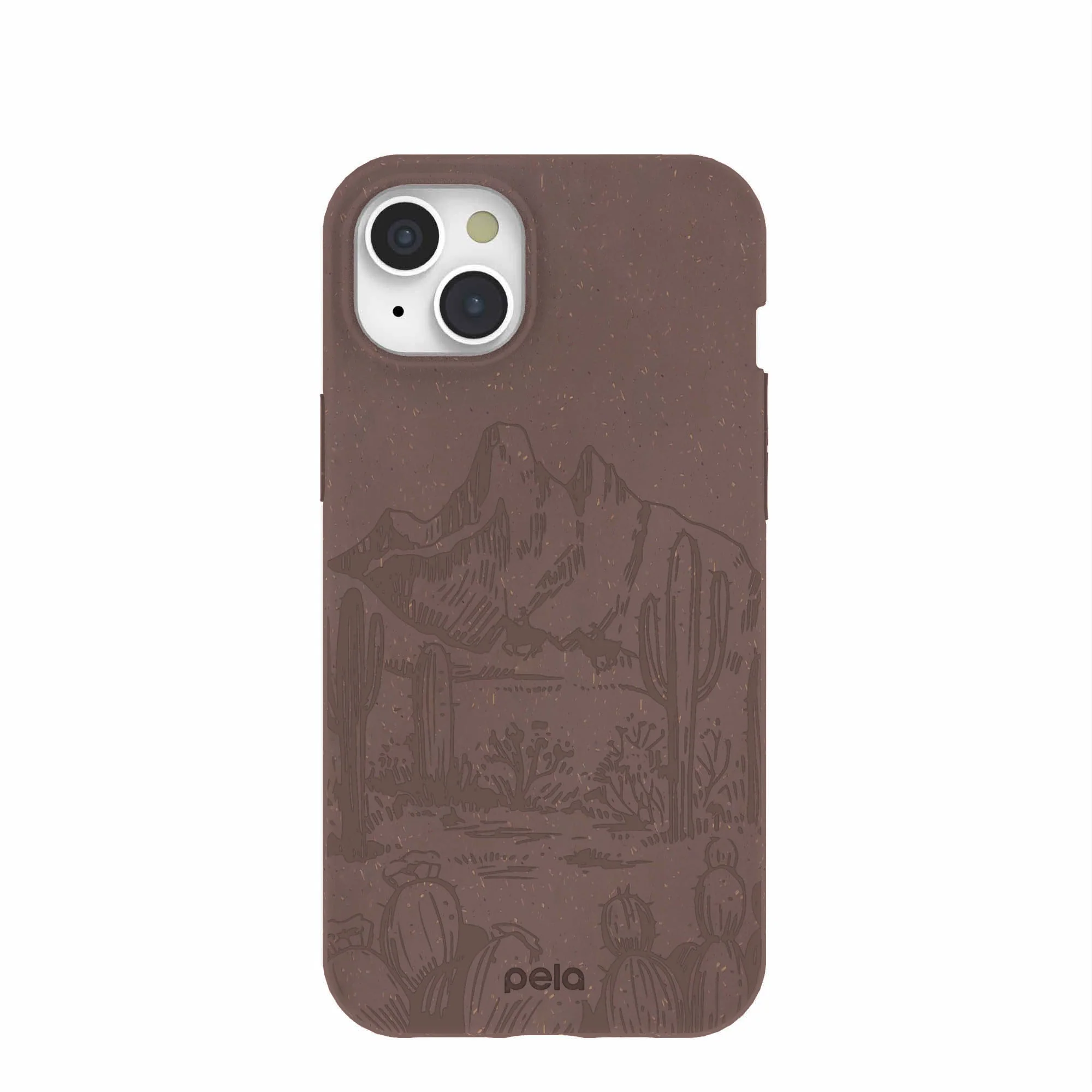 Chocolate Brown Desert Run iPhone 15 Plus Case