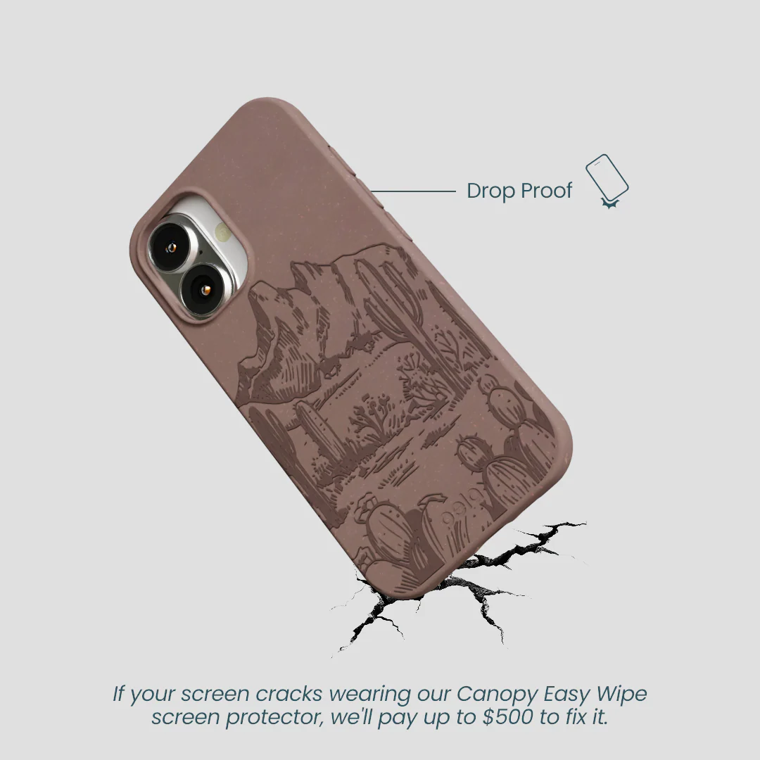 Chocolate Brown Desert Run iPhone 16 Case - Image 5