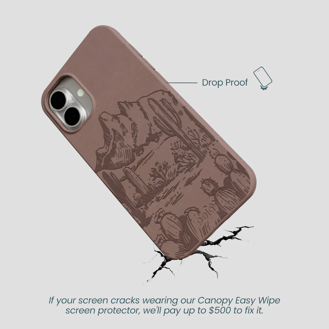 Chocolate Brown Desert Run iPhone 16 Plus Case - Image 5