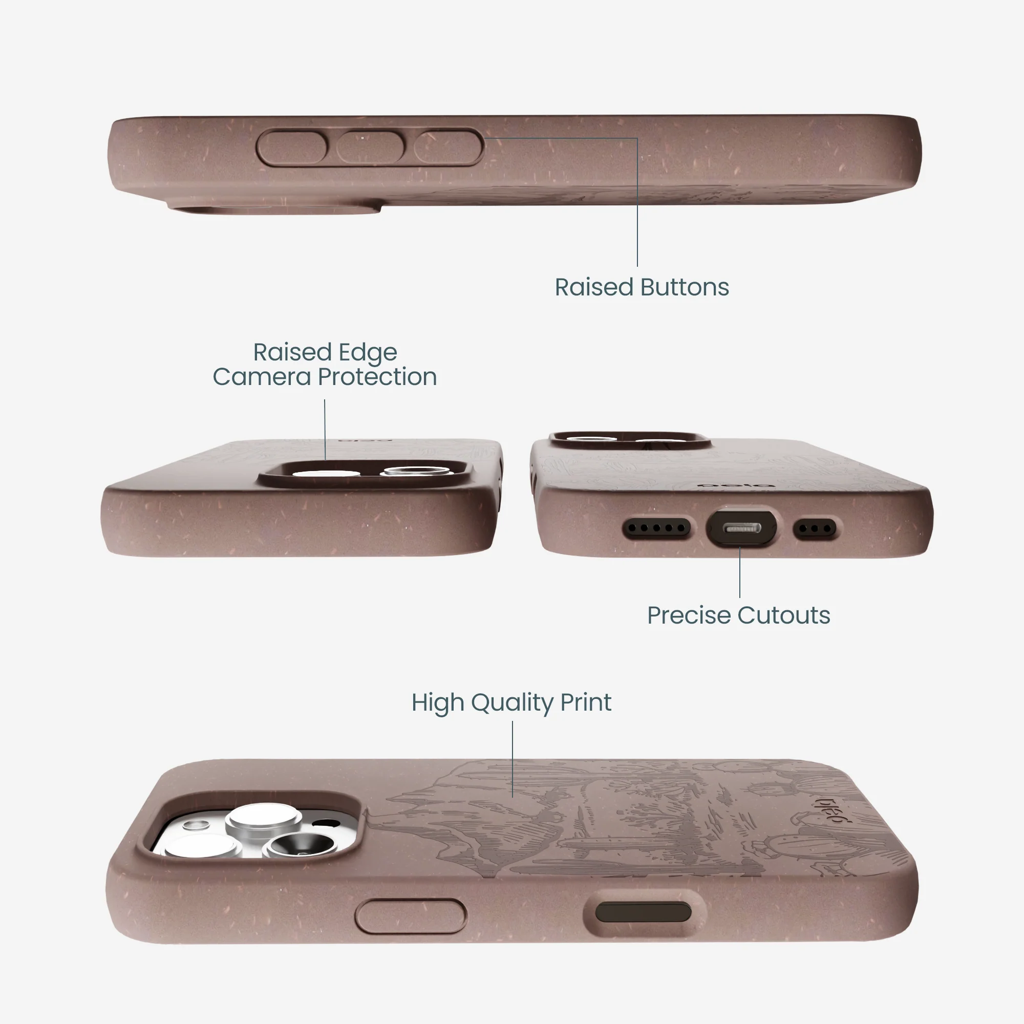 Chocolate Brown Desert Run iPhone 16 Pro Max Case - Image 3
