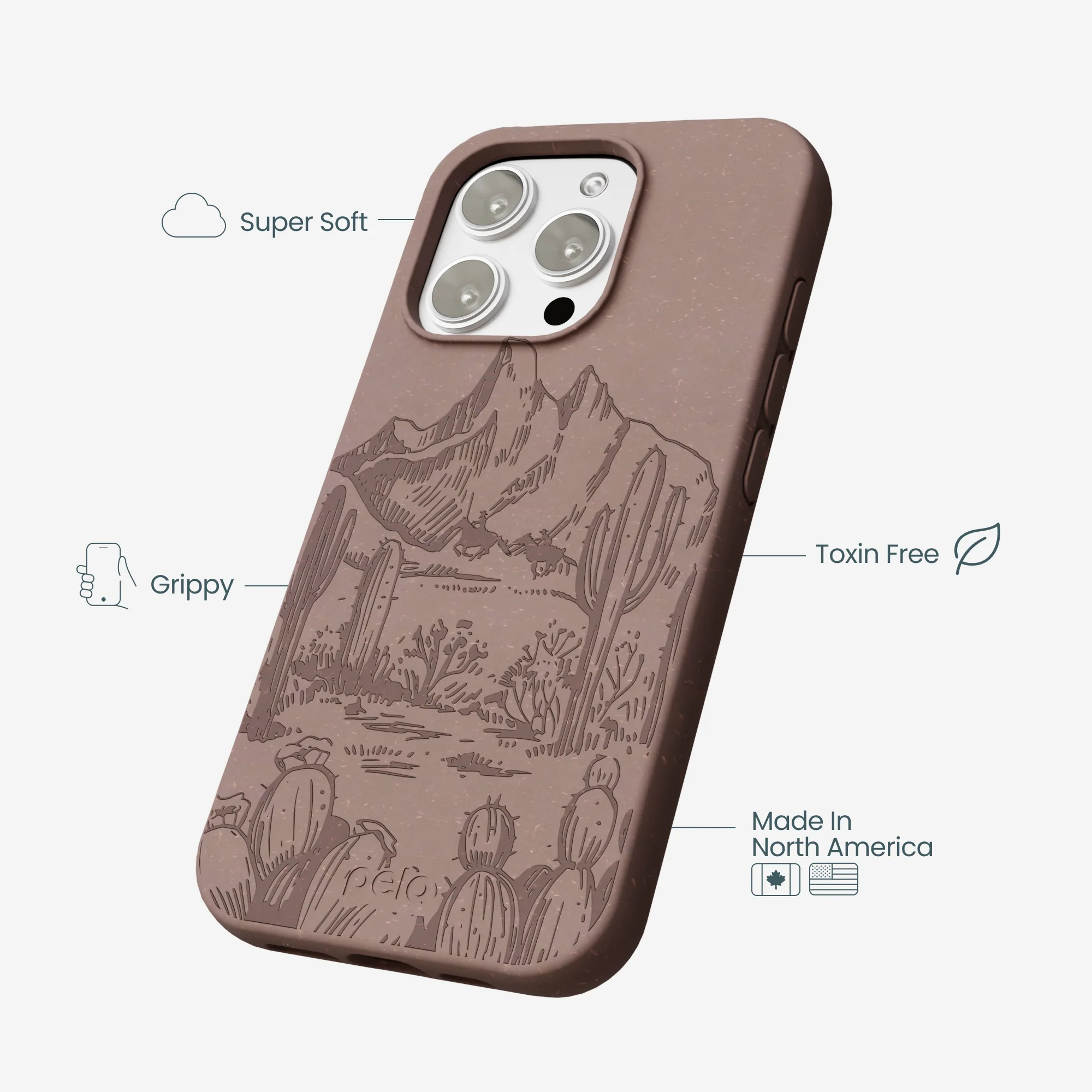 Chocolate Brown Desert Run iPhone 16 Pro Max Case - Image 4
