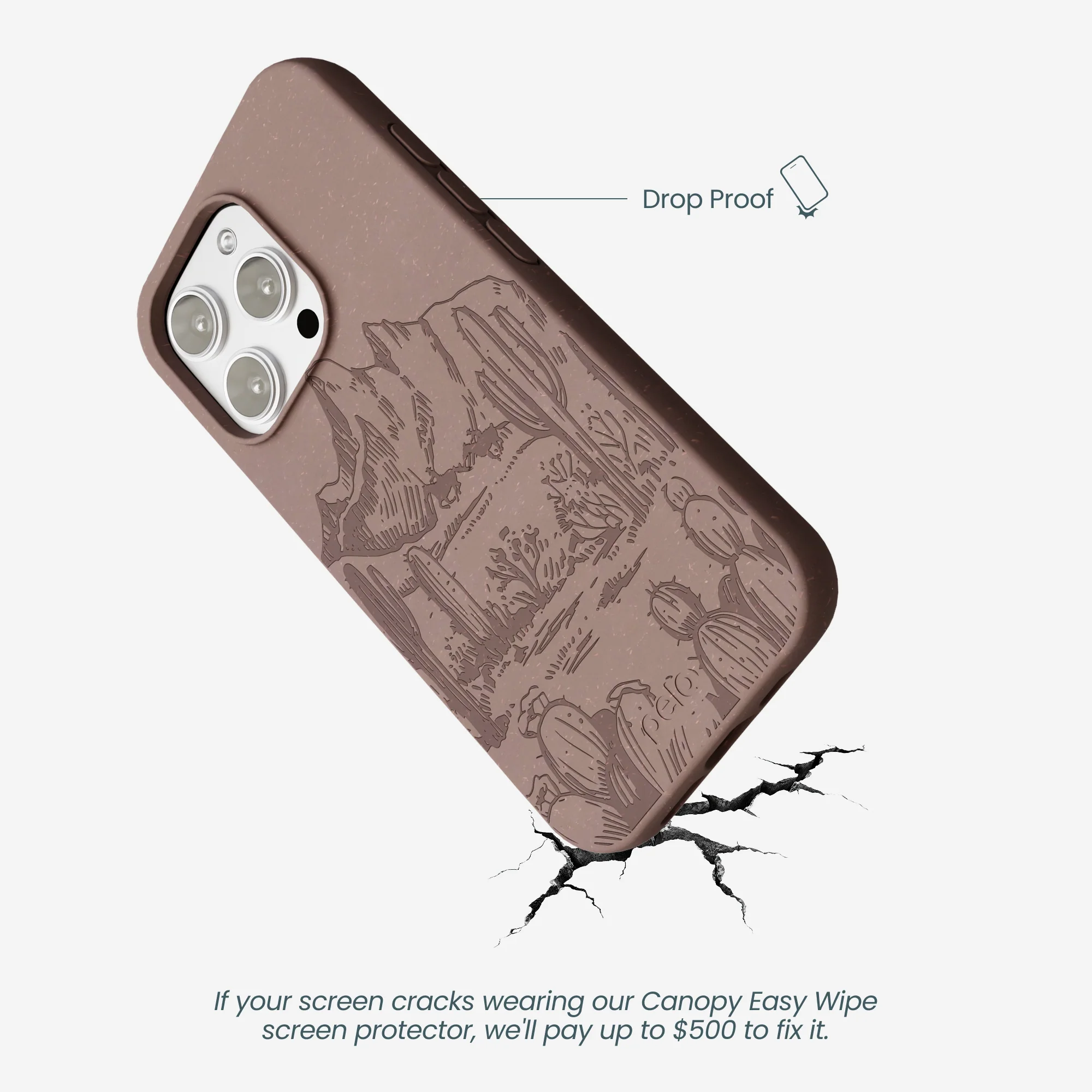 Chocolate Brown Desert Run iPhone 16 Pro Max Case - Image 5