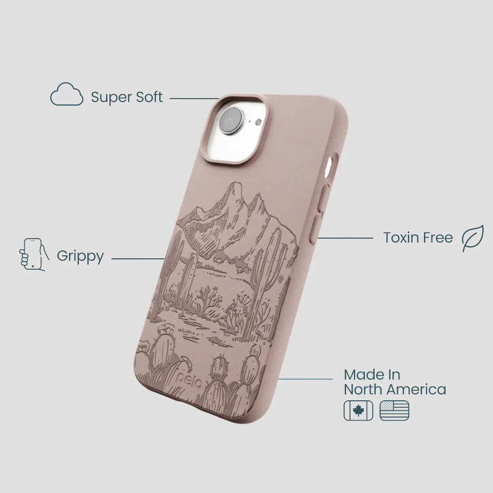 Chocolate Brown Desert Run iPhone 16e/17e Case - Image 4