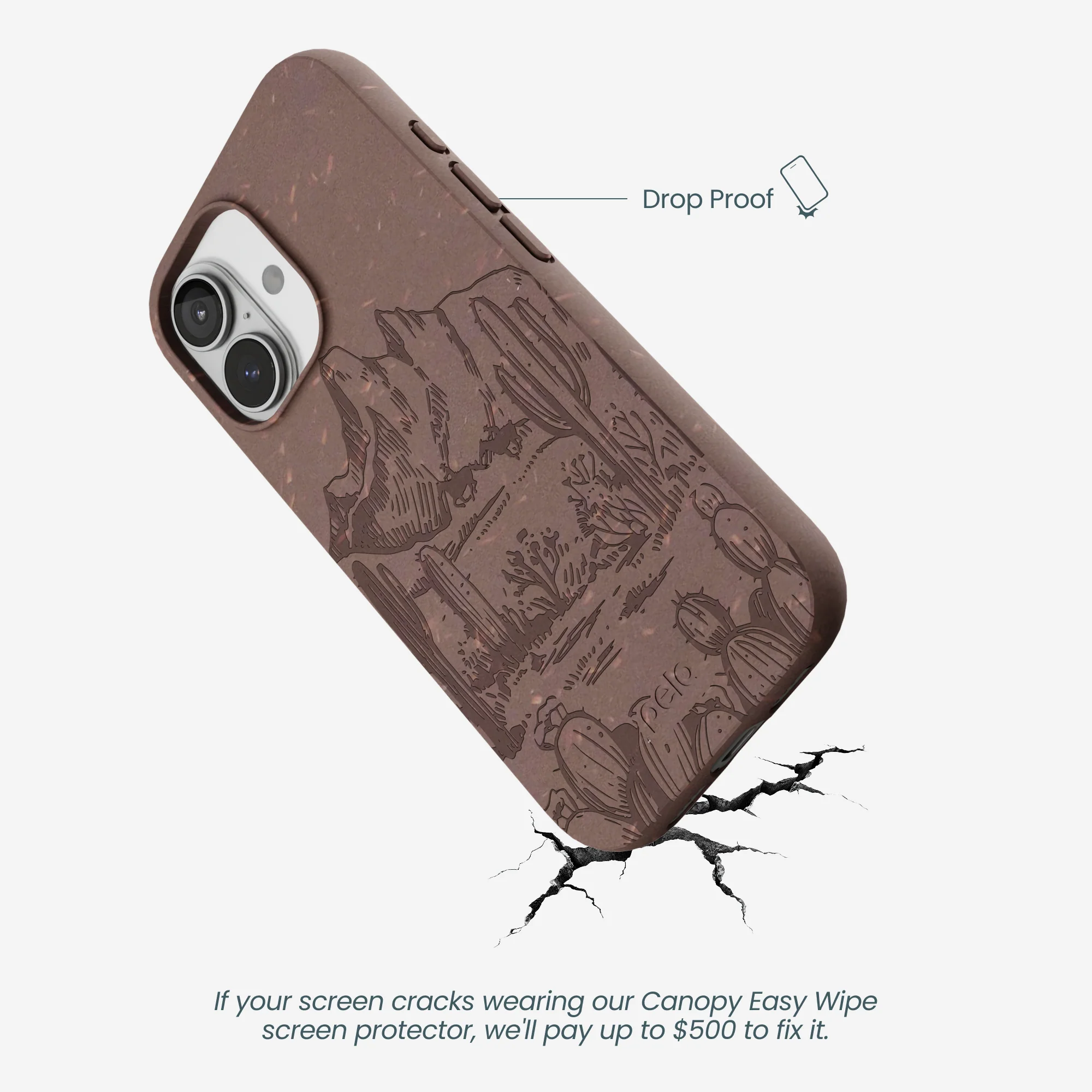 Chocolate Brown Desert Run iPhone 17 Case - Image 5