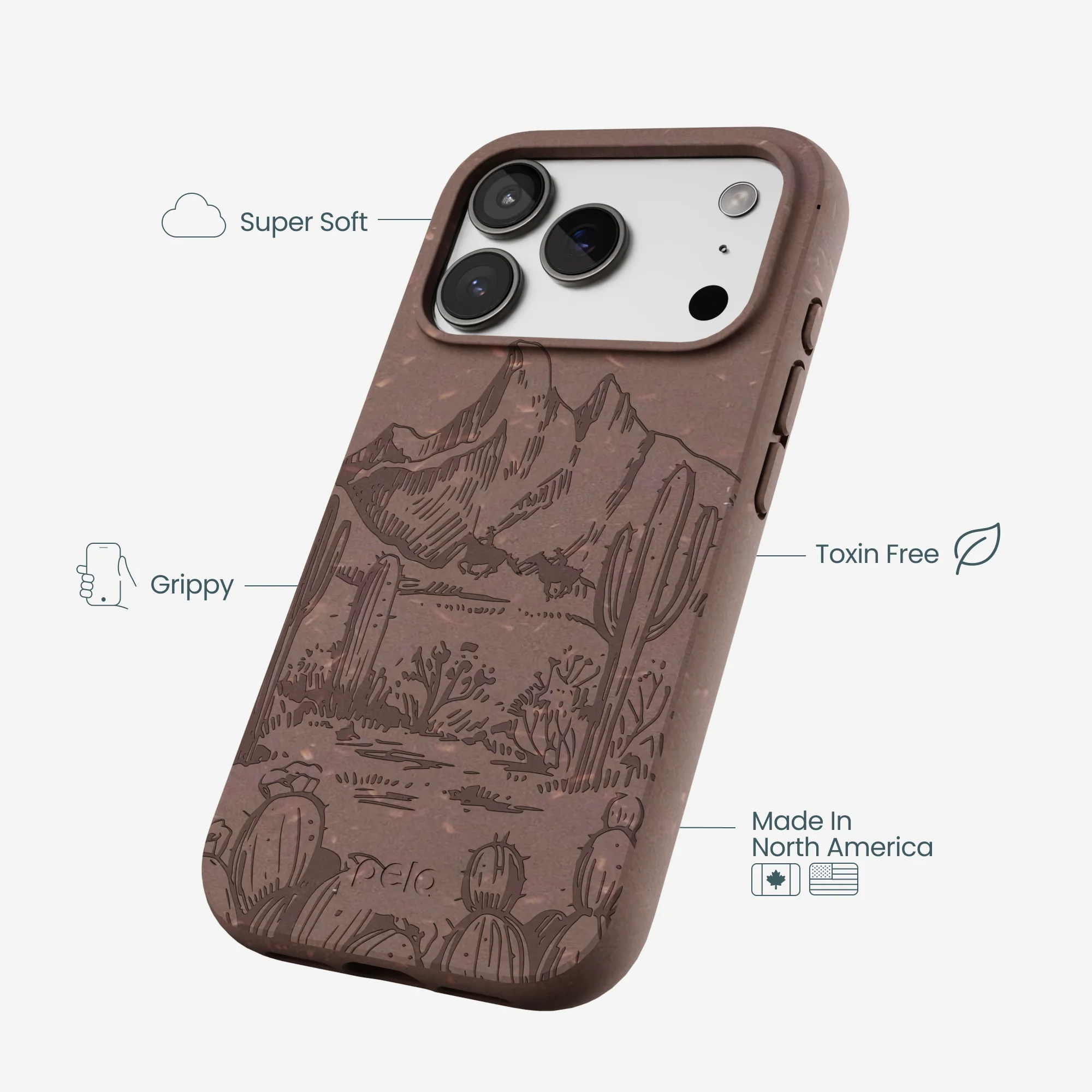 Chocolate Brown Desert Run iPhone 17 Pro Case - Image 4
