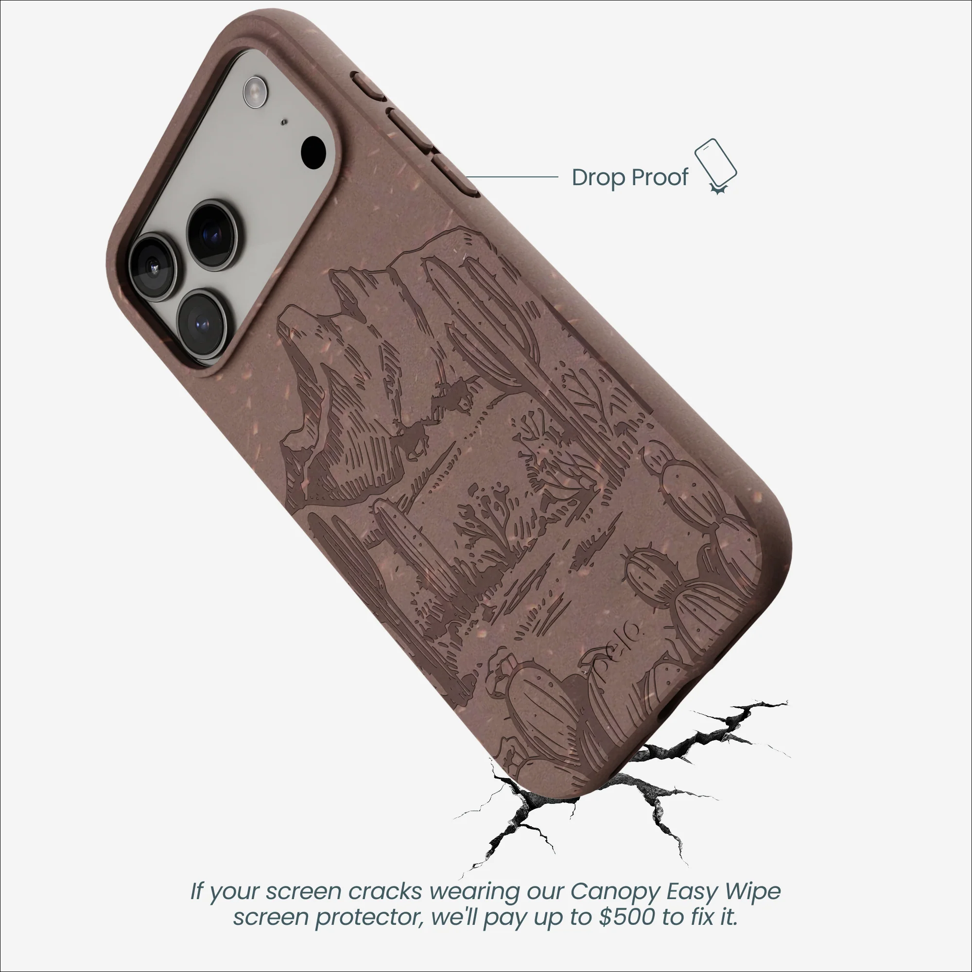 Chocolate Brown Desert Run iPhone 17 Pro Max Case - Image 5