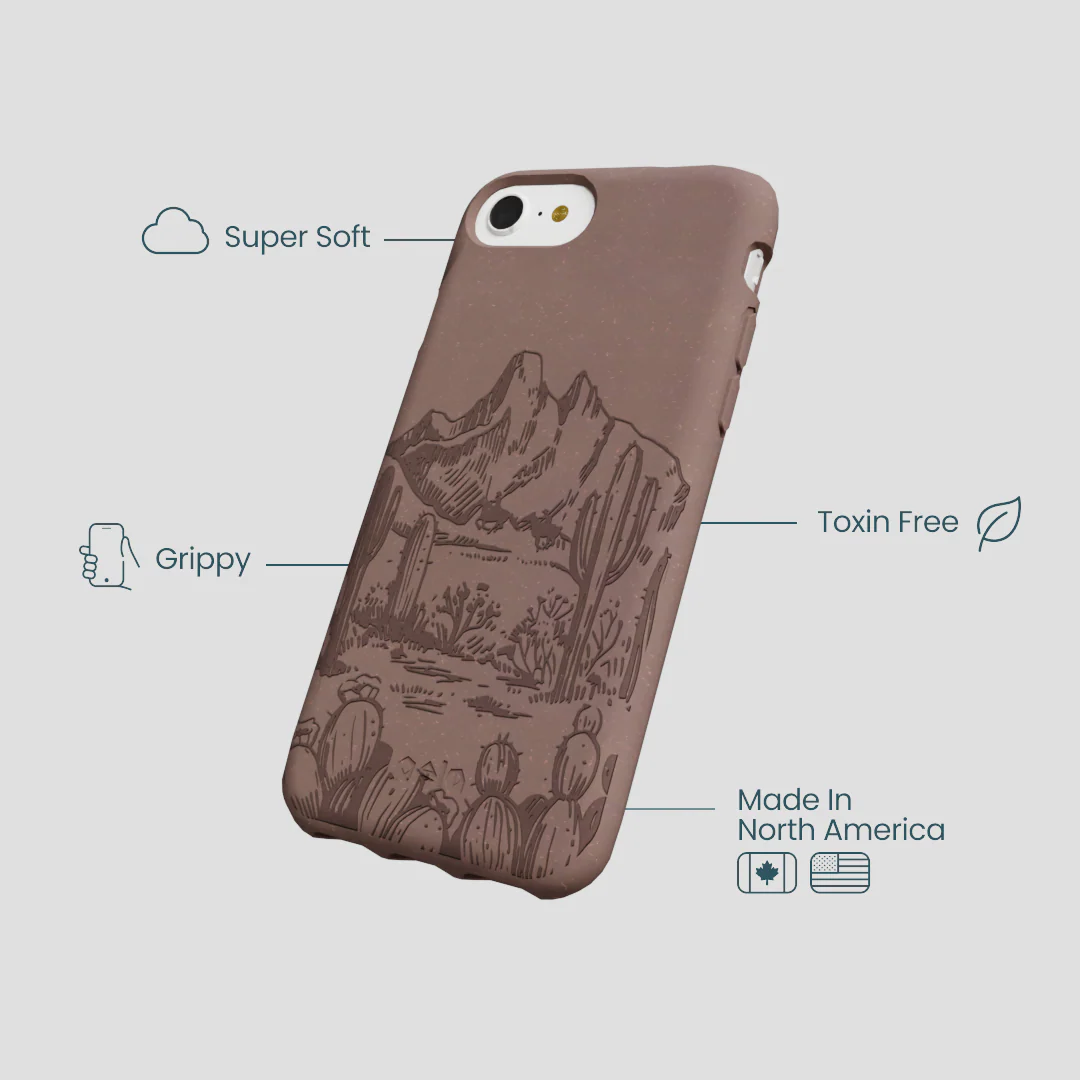 Chocolate Brown Desert Run iPhone 6/6s/7/8/SE Case - Image 4