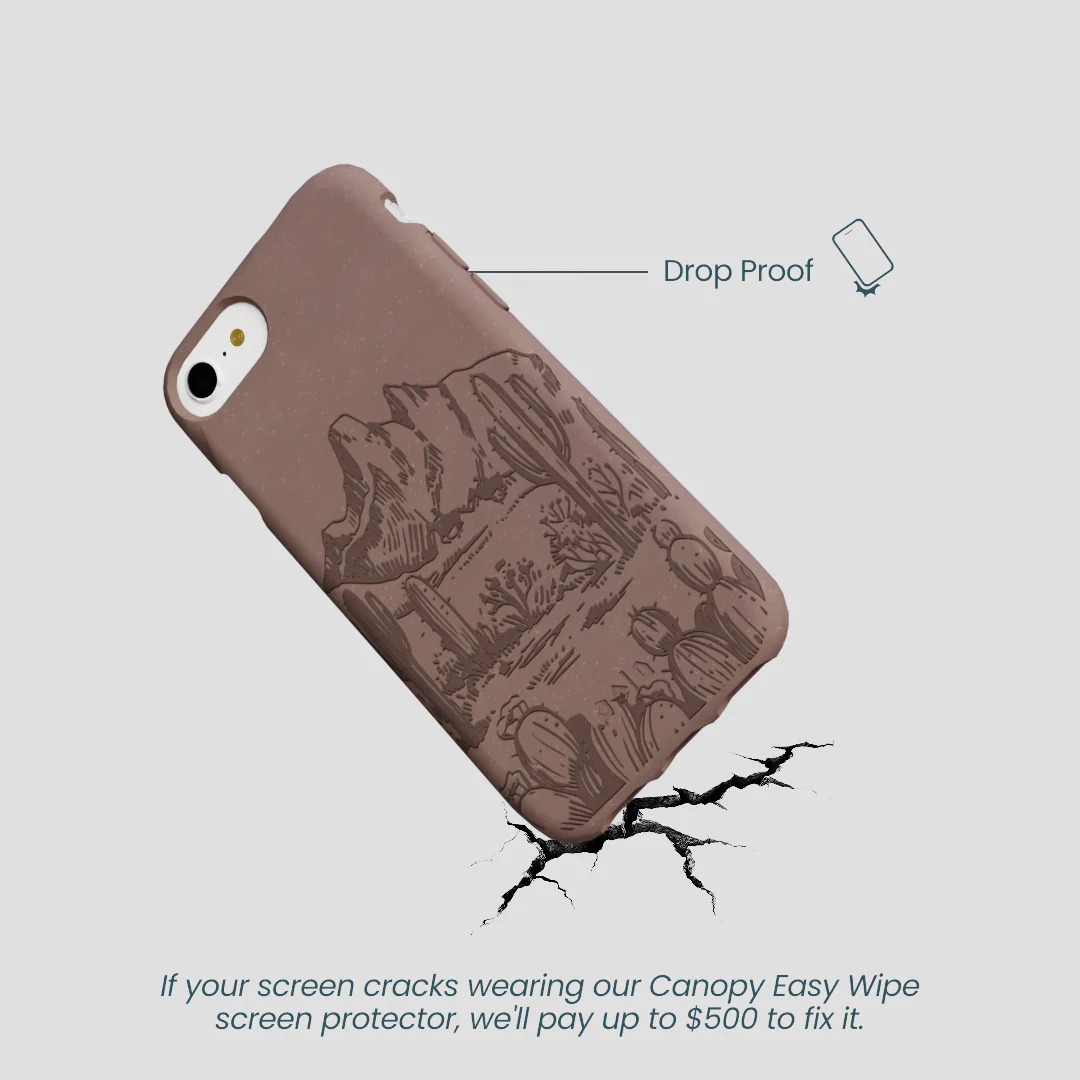 Chocolate Brown Desert Run iPhone 6/6s/7/8/SE Case - Image 5