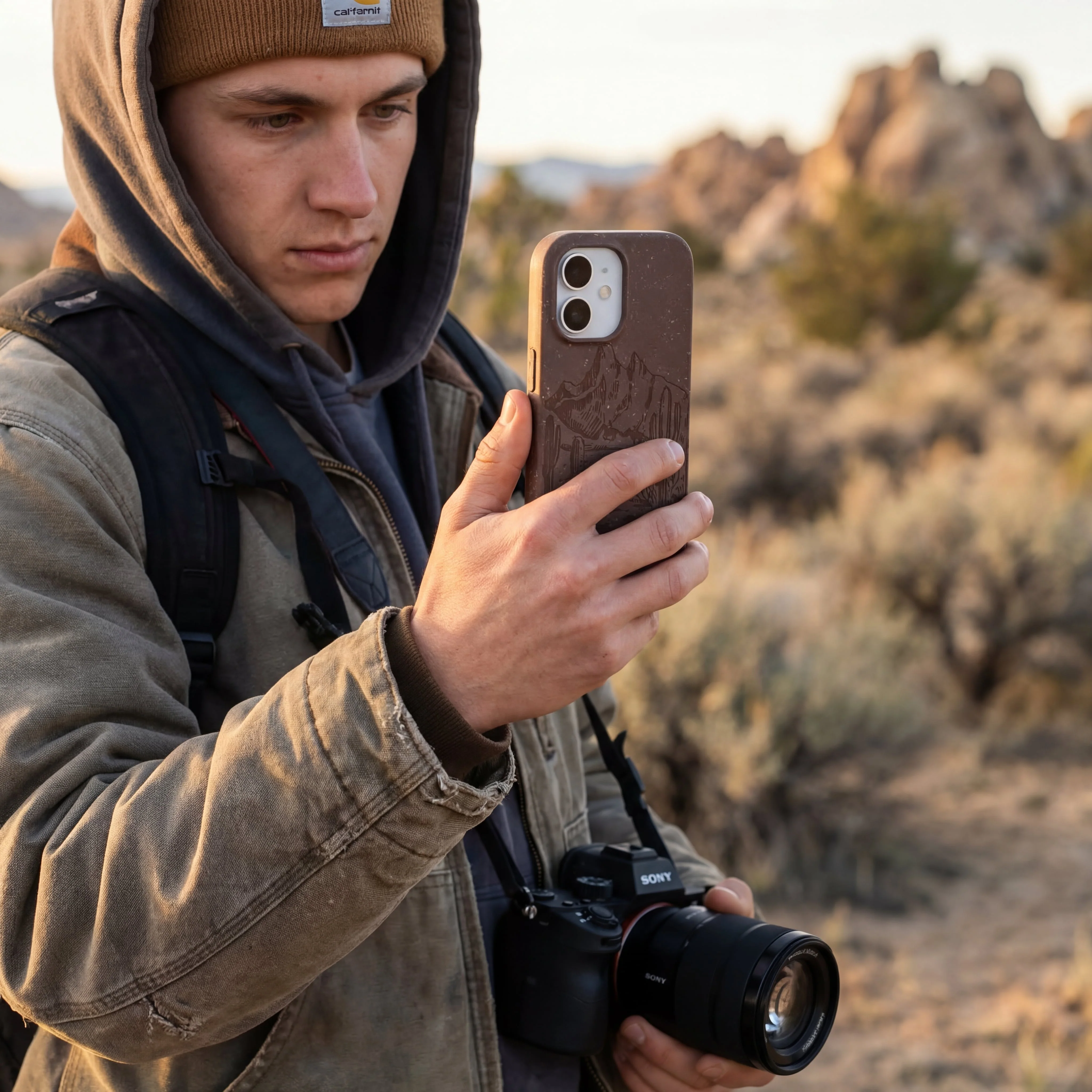 Chocolate Brown Desert Run iPhone Air Case - Image 2