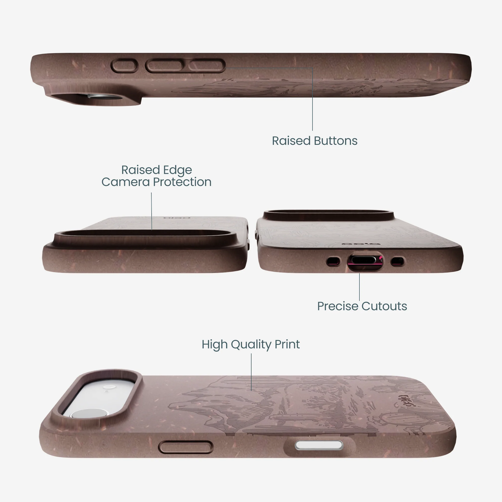 Chocolate Brown Desert Run iPhone Air Case - Image 3
