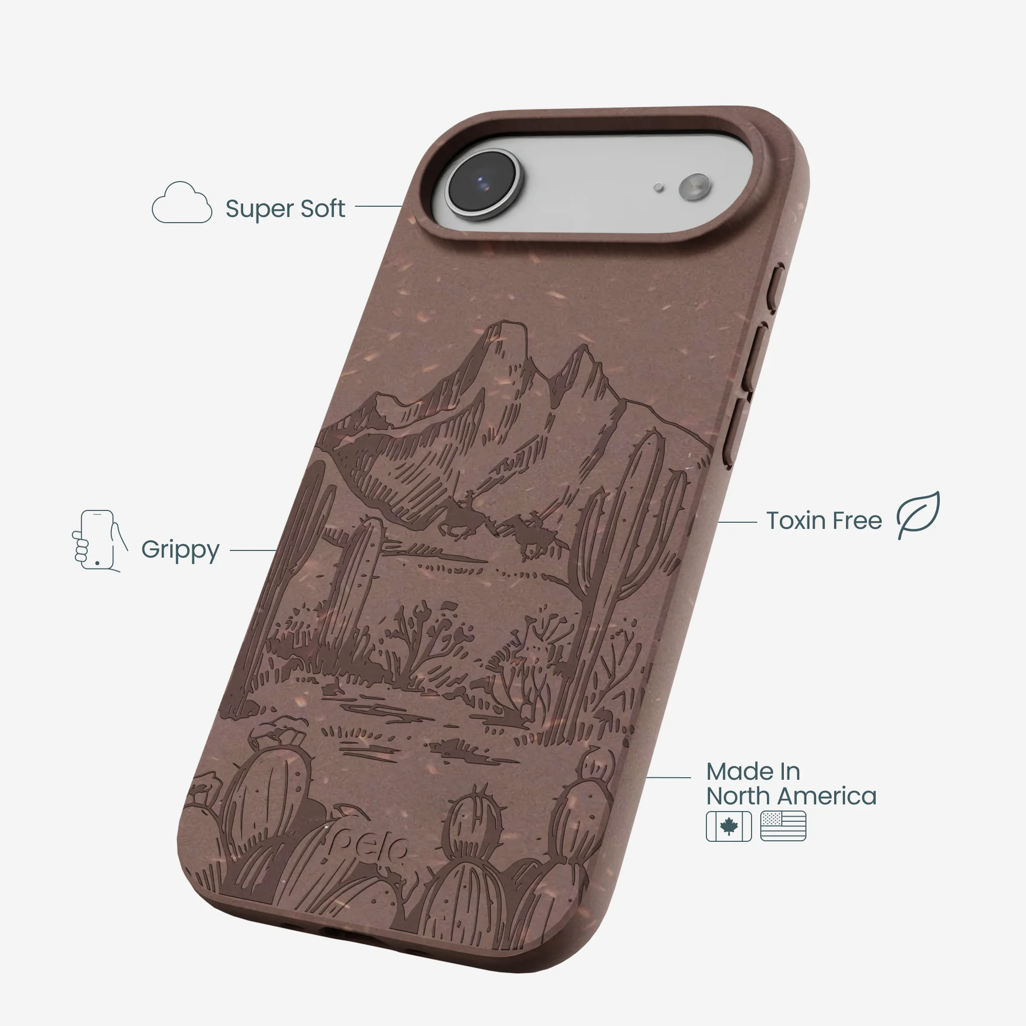 Chocolate Brown Desert Run iPhone Air Case - Image 4