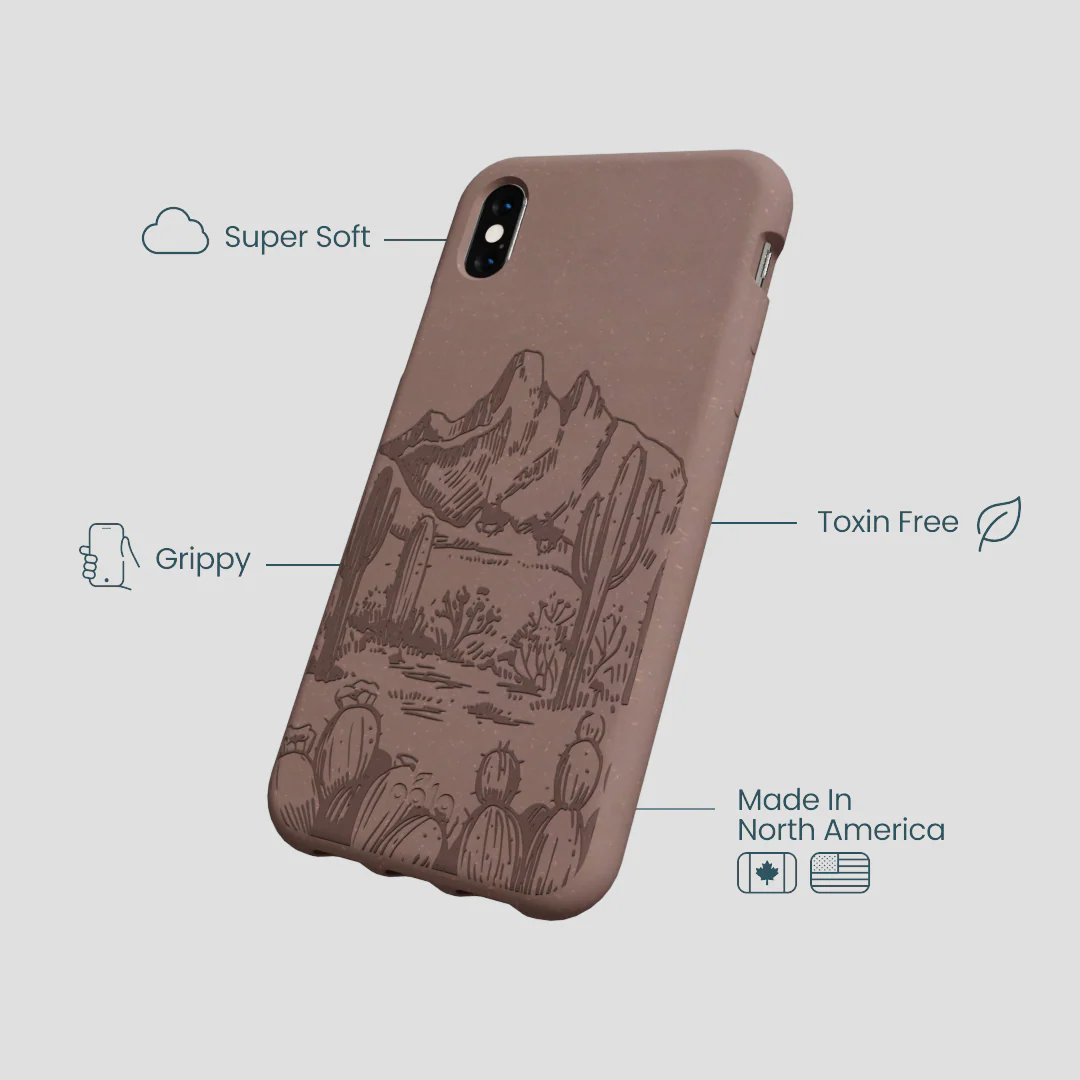 Chocolate Brown Desert Run iPhone XR Case - Image 4