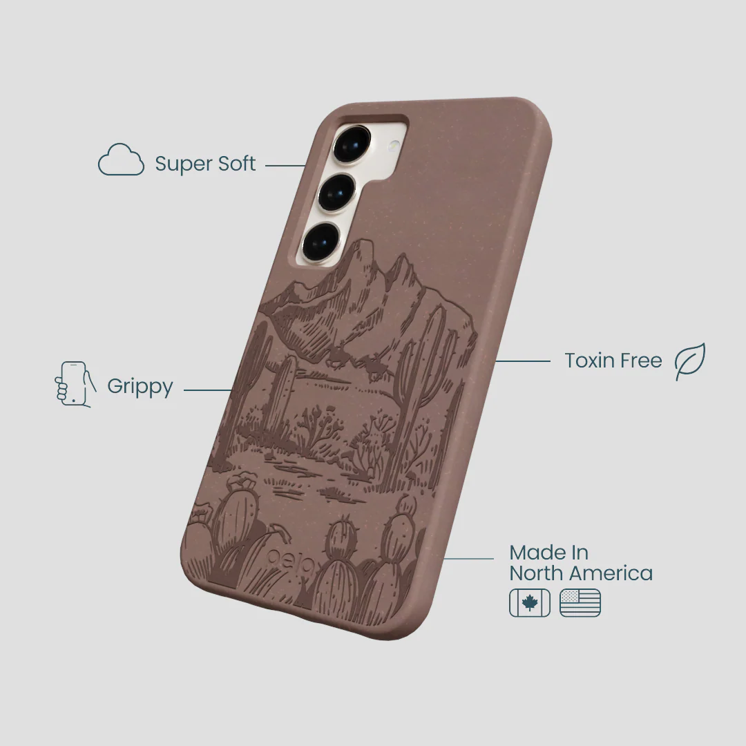 Chocolate Brown Desert Run Samsung Galaxy S23 Case - Image 4