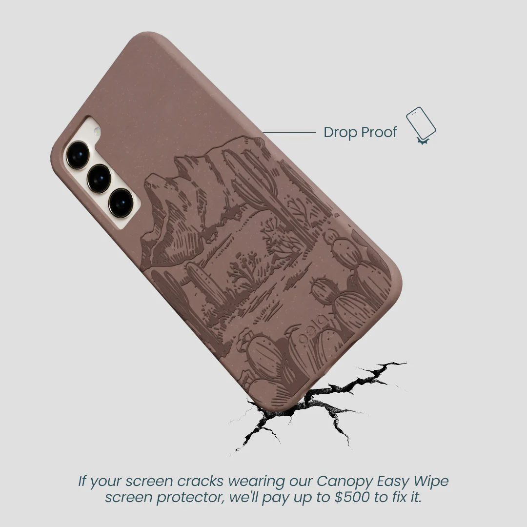 Chocolate Brown Desert Run Samsung Galaxy S23+(Plus) Case - Image 5