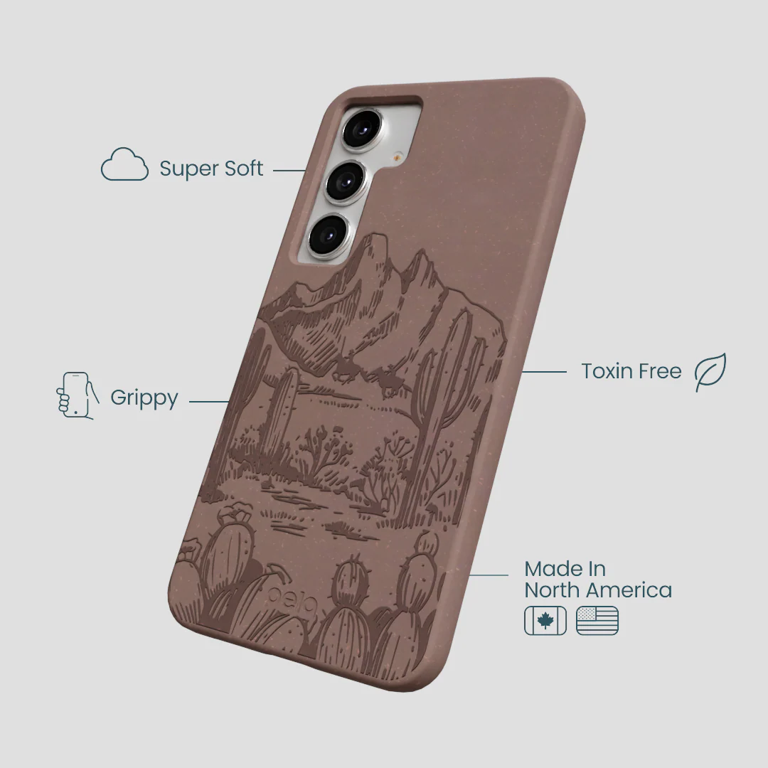 Chocolate Brown Desert Run Samsung Galaxy S25+(Plus) Case - Image 4