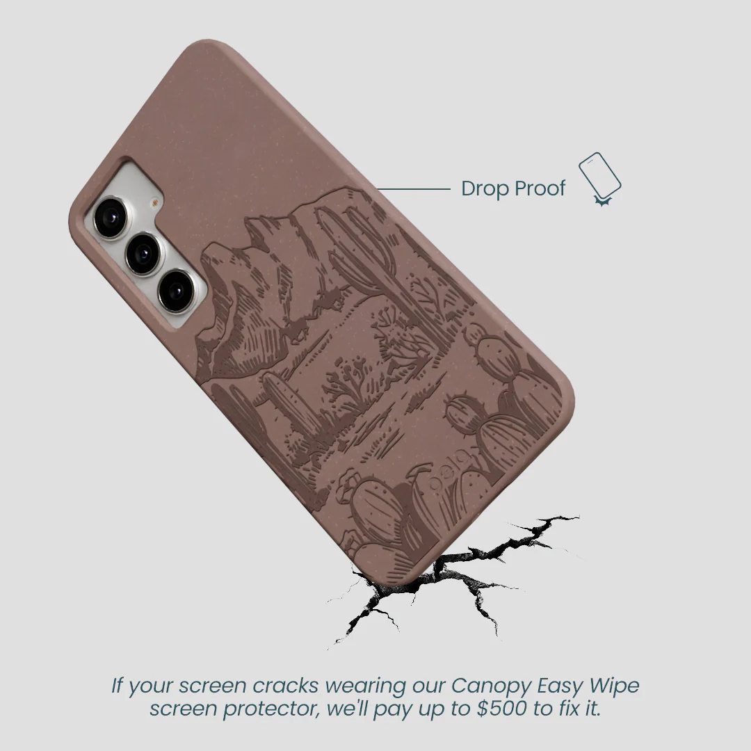 Chocolate Brown Desert Run Samsung Galaxy S25+(Plus) Case - Image 5