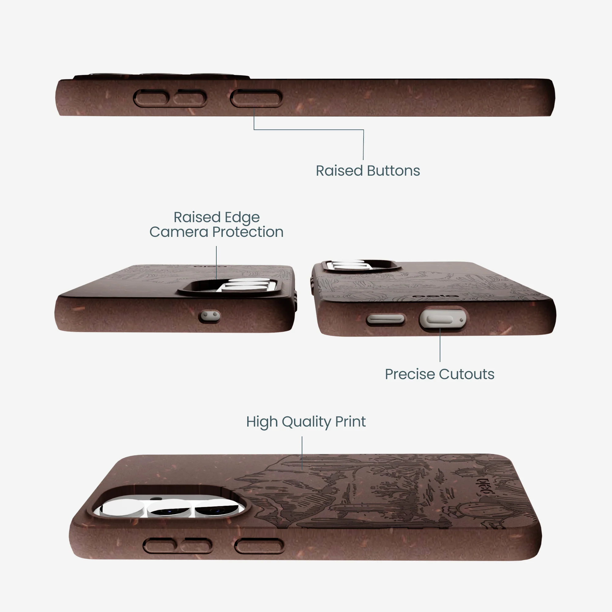 Chocolate Brown Desert Run Samsung Galaxy S26 Case - Image 3