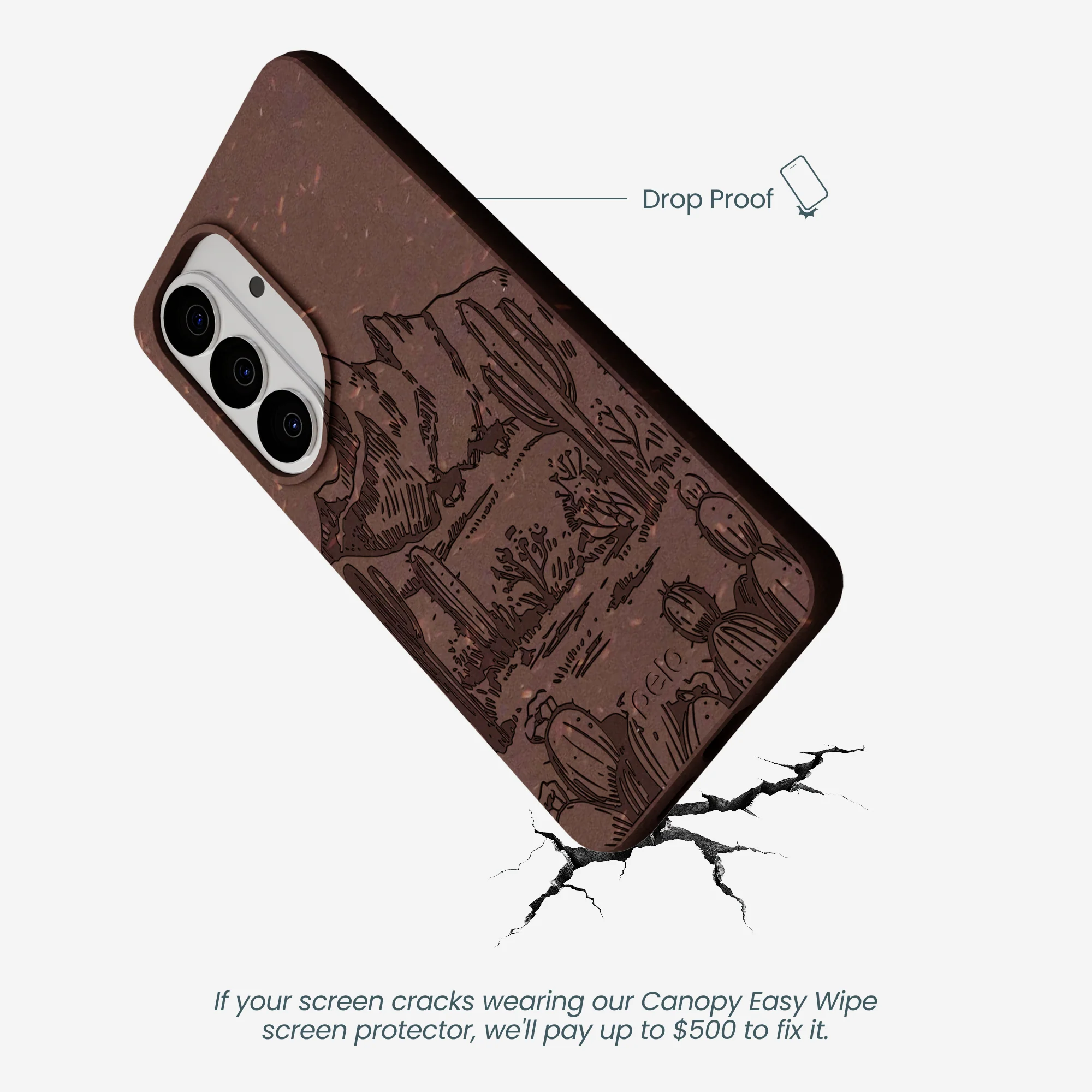Chocolate Brown Desert Run Samsung Galaxy S26 Case - Image 5