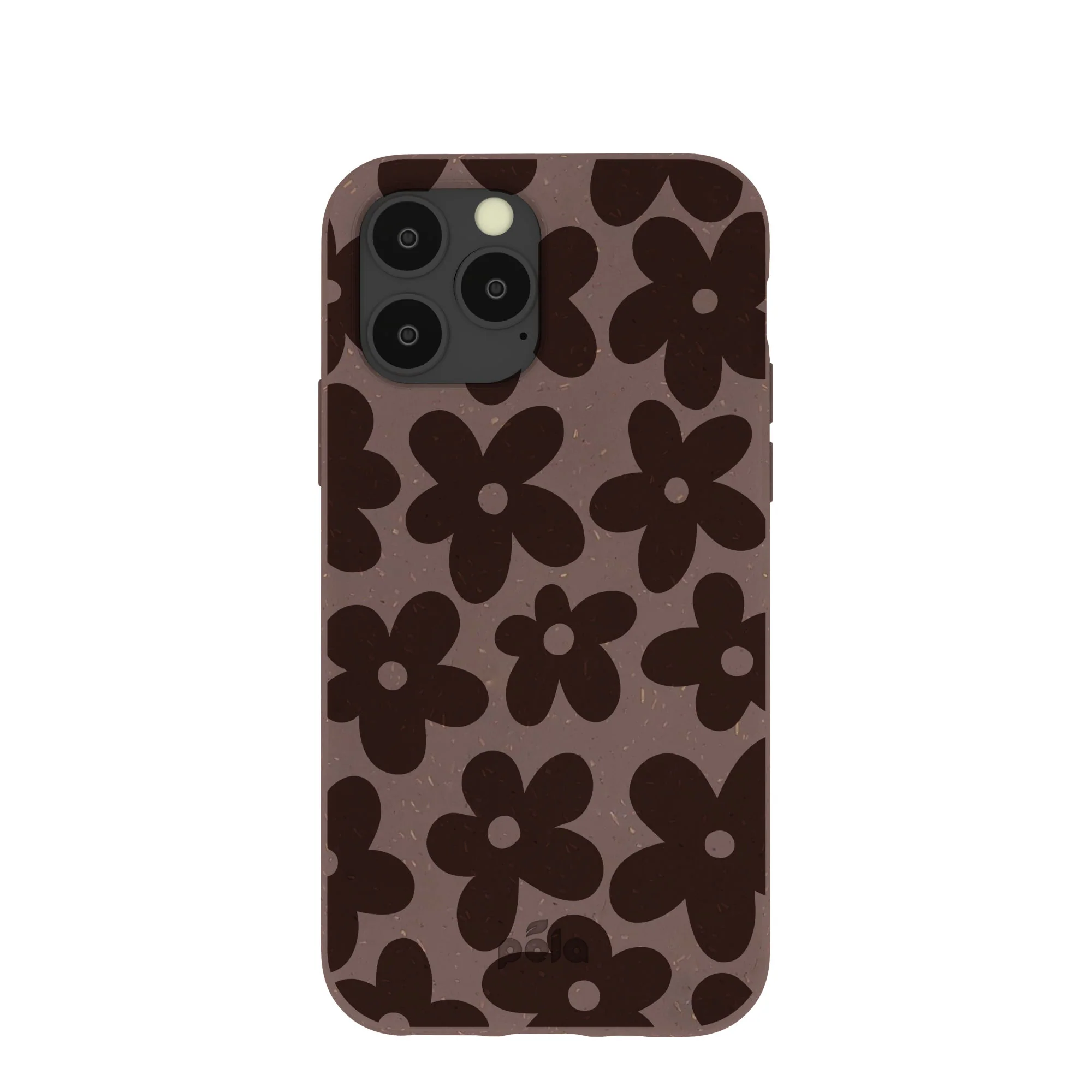 Chocolate Brown Earthy Blooms iPhone 11 Pro Case