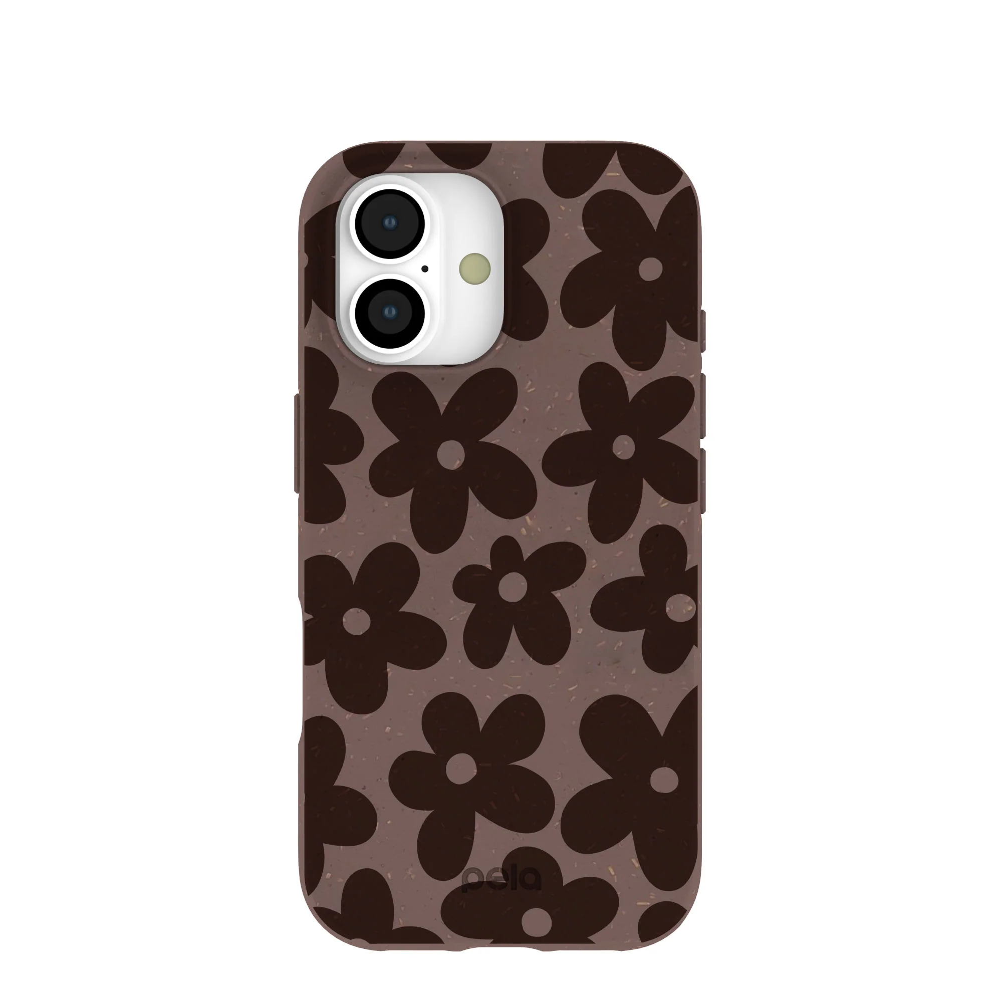 Chocolate Brown Earthy Blooms iPhone 17 Case